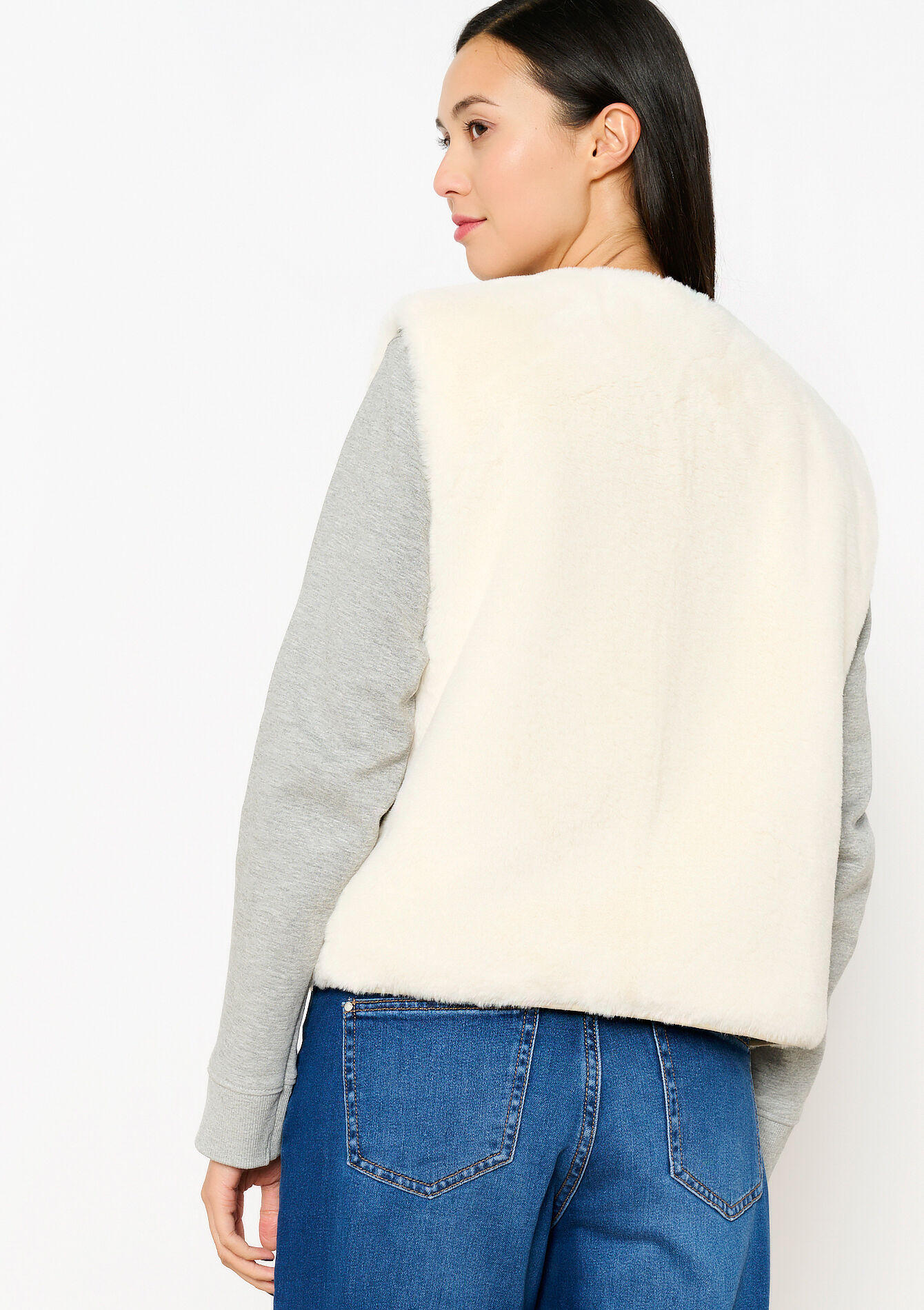 Gilet réversible - OFF WHITE/ GREEN - 15100286_2505