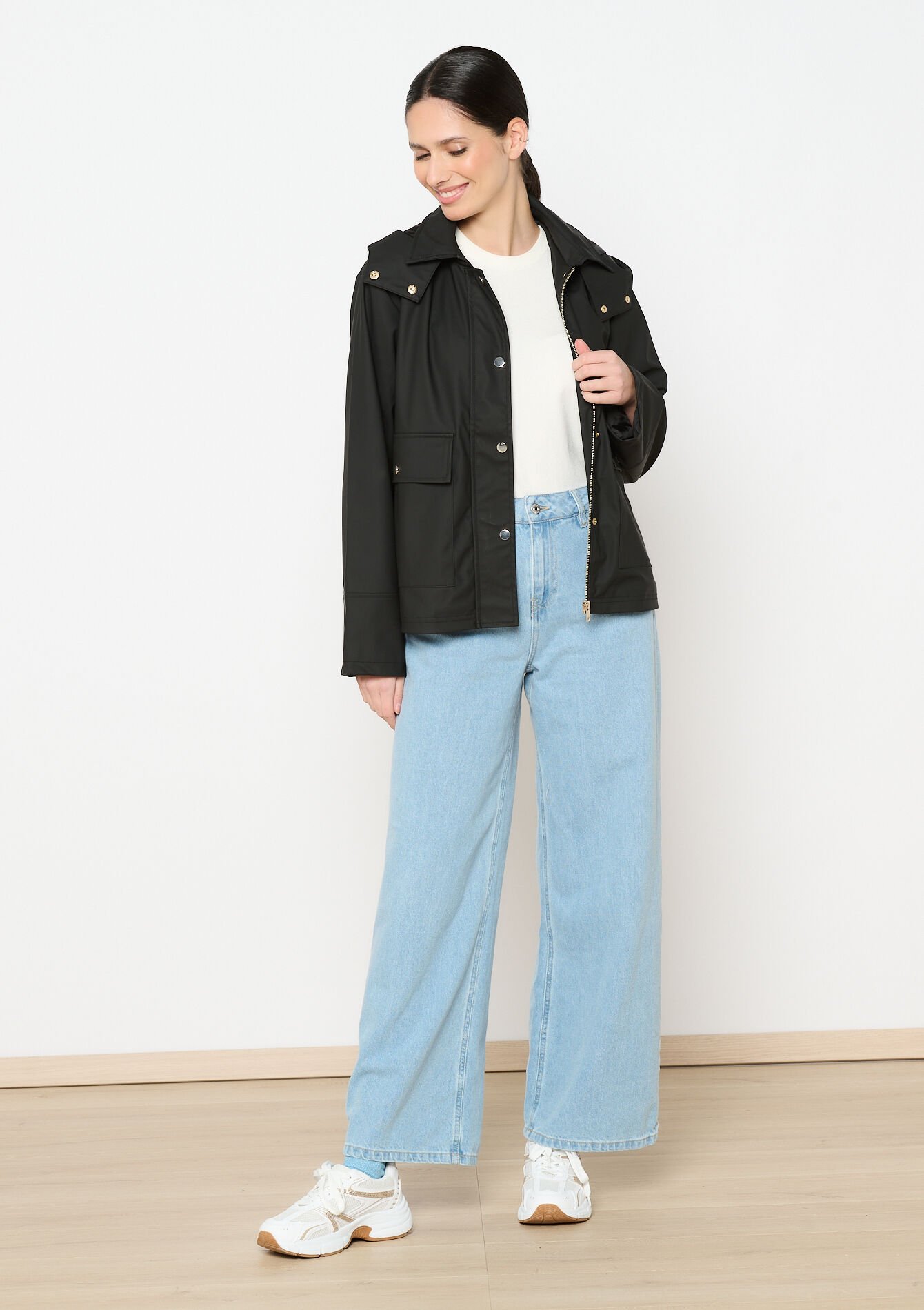 Coated parka, Coated parka - BLACK - 23000723_1119