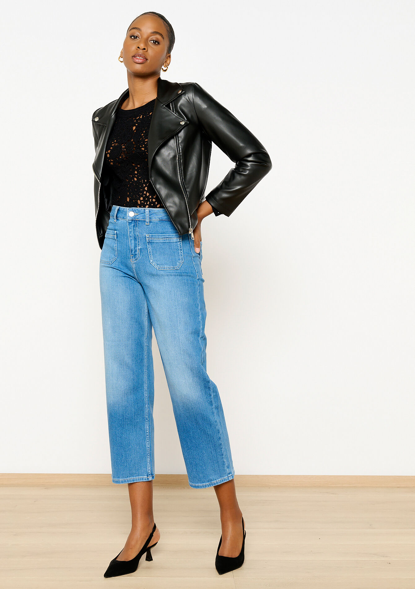 Perfecto en similicuir - BLACK - 09100917_1119