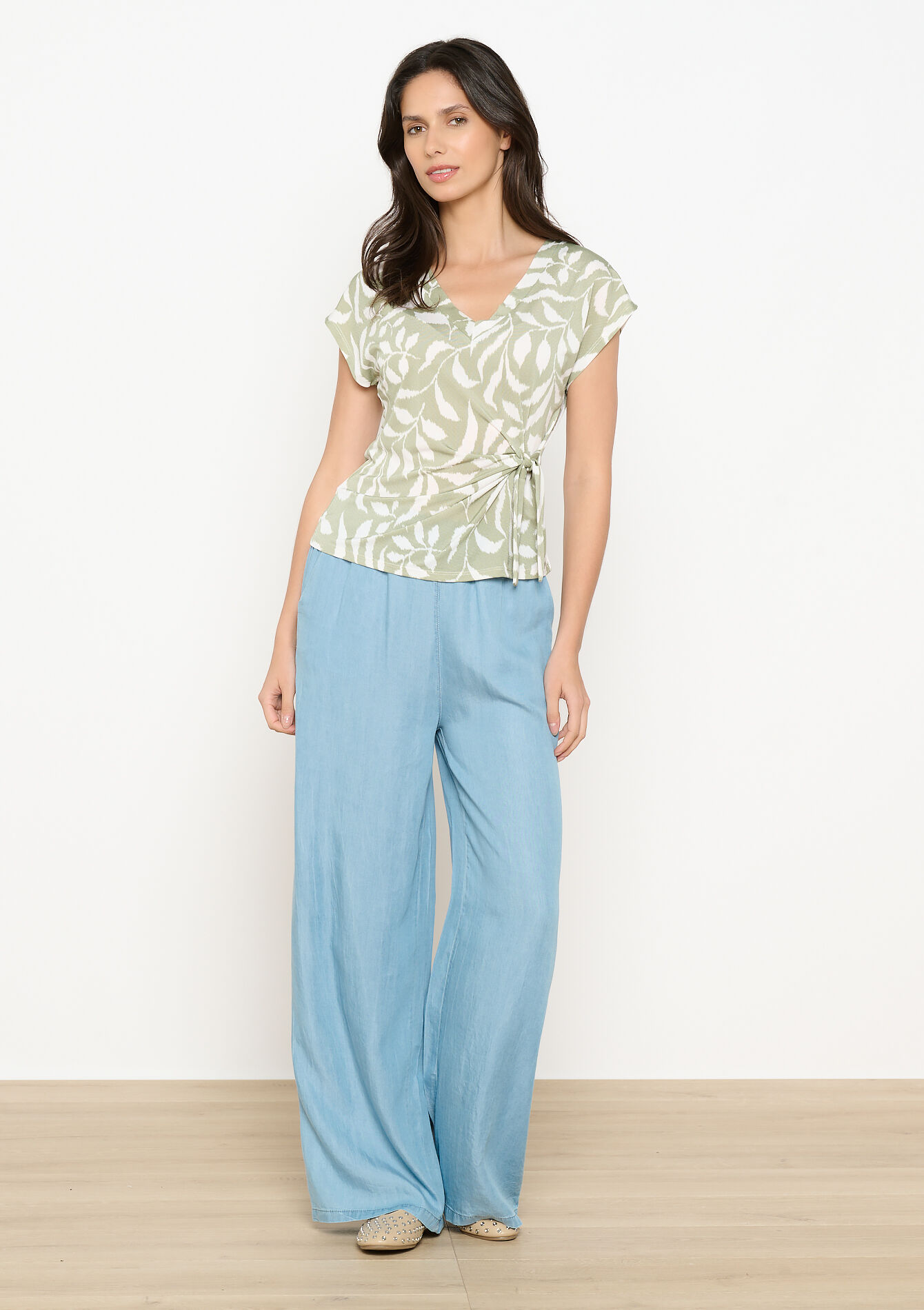 Grafische top, Grafische top - KHAKI FADED - 02301850_4326