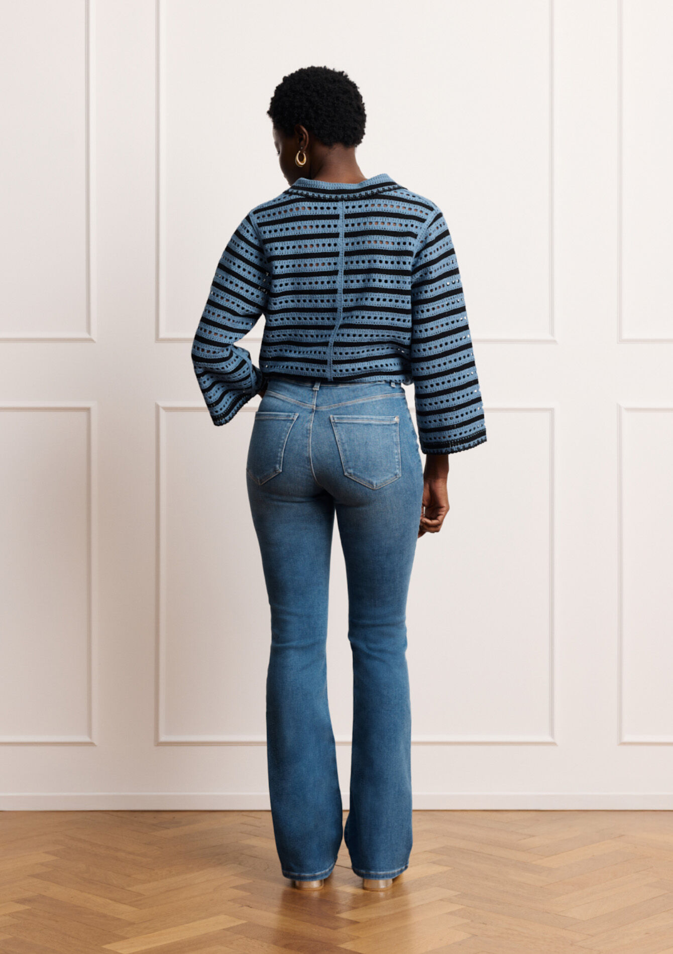 Multiple size bootcut jeans - MEDIUM BLUE - 22000654_0500