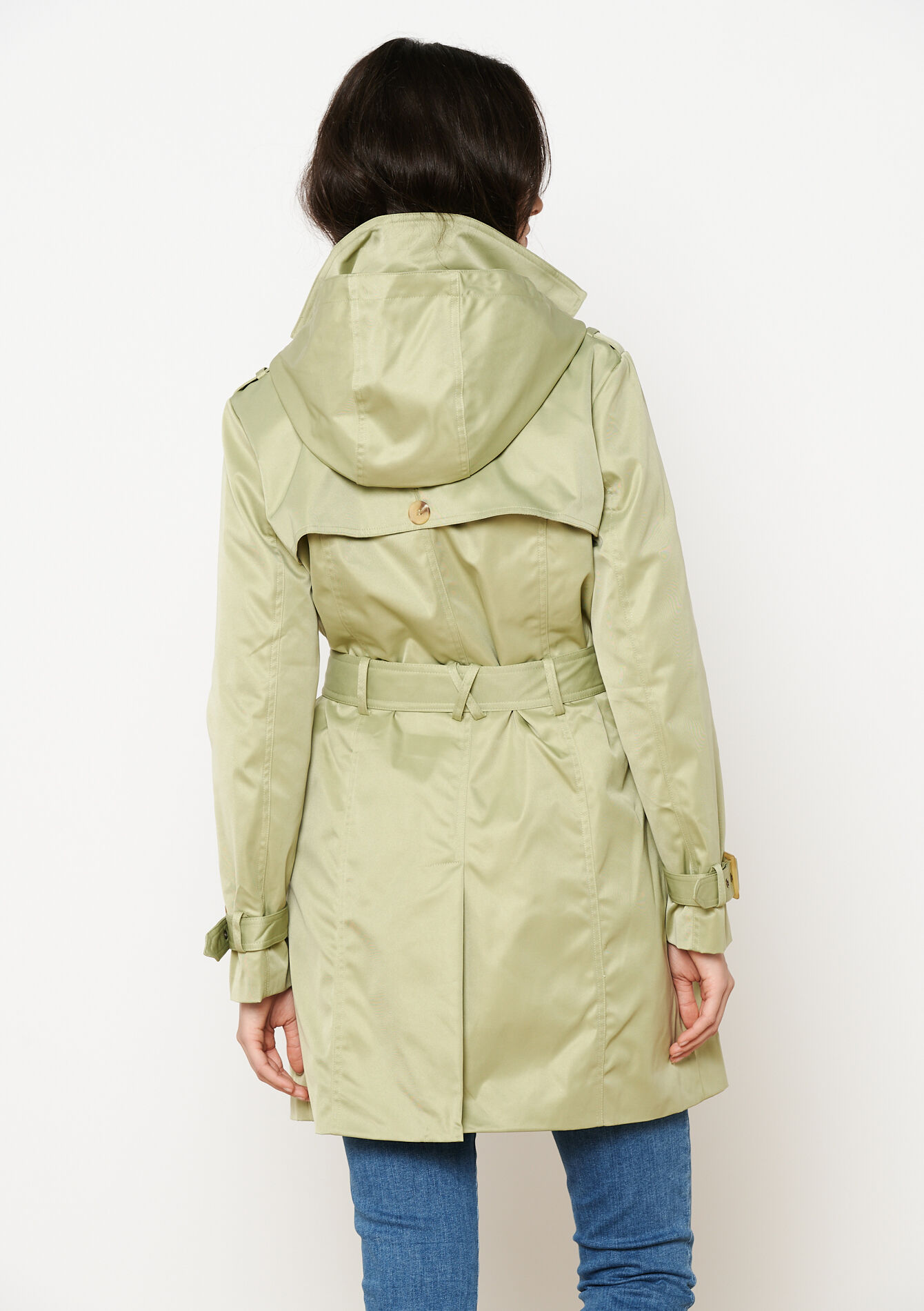 Trenchcoat met kap, Trenchcoat met kap - KHAKI MINT - 23000721_2542