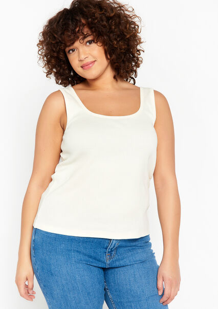 Ribbed top - OFFWHITE - 02200330_1001