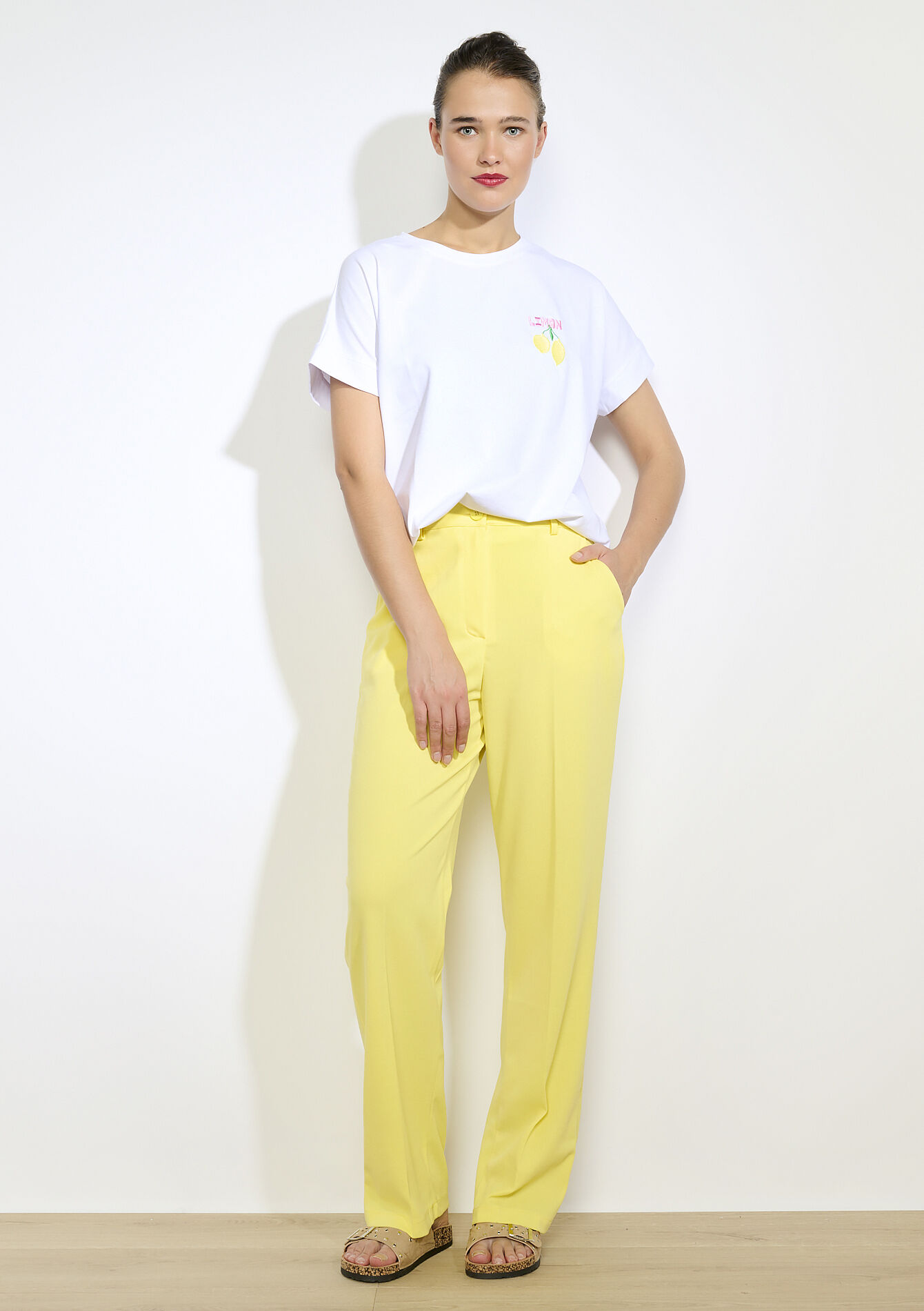 T-shirt citron brodé, T-shirt citron brodé - OFFWHITE - 02301872