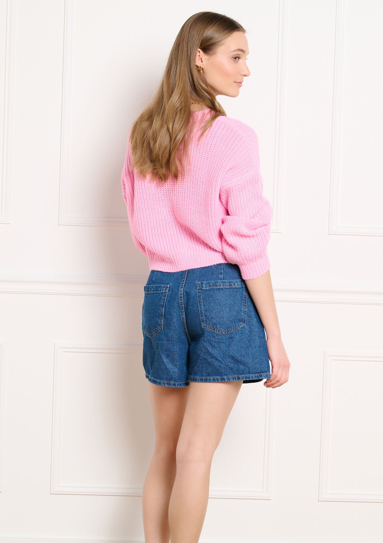 Zachte gebreide cardigan - PINK BUBBLEGUM - 04101482_1477