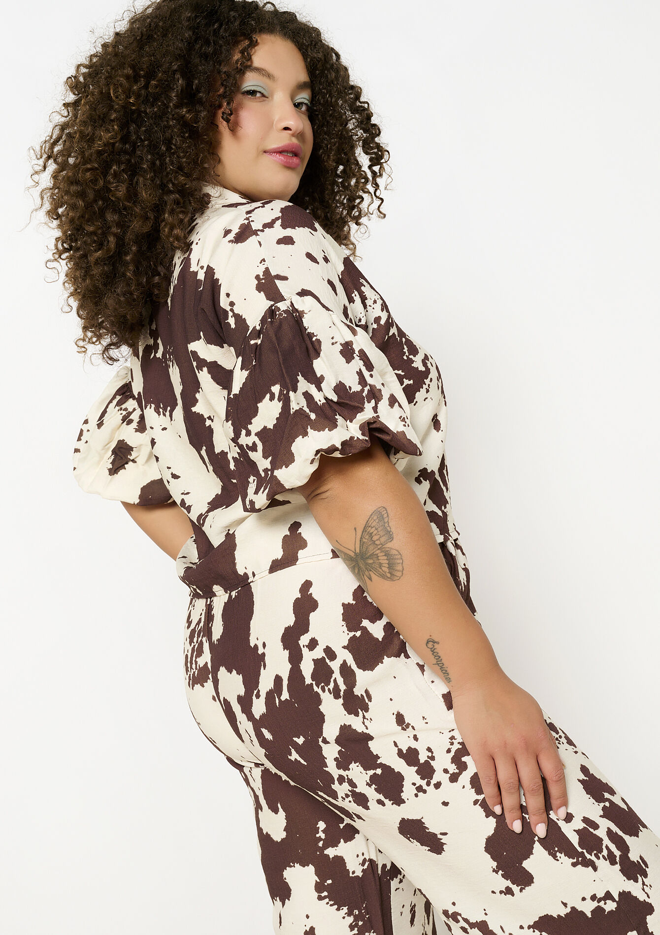 Chemise imprimé vache, Chemise imprimé vache - VANILLA WHITE - 05702797_1013