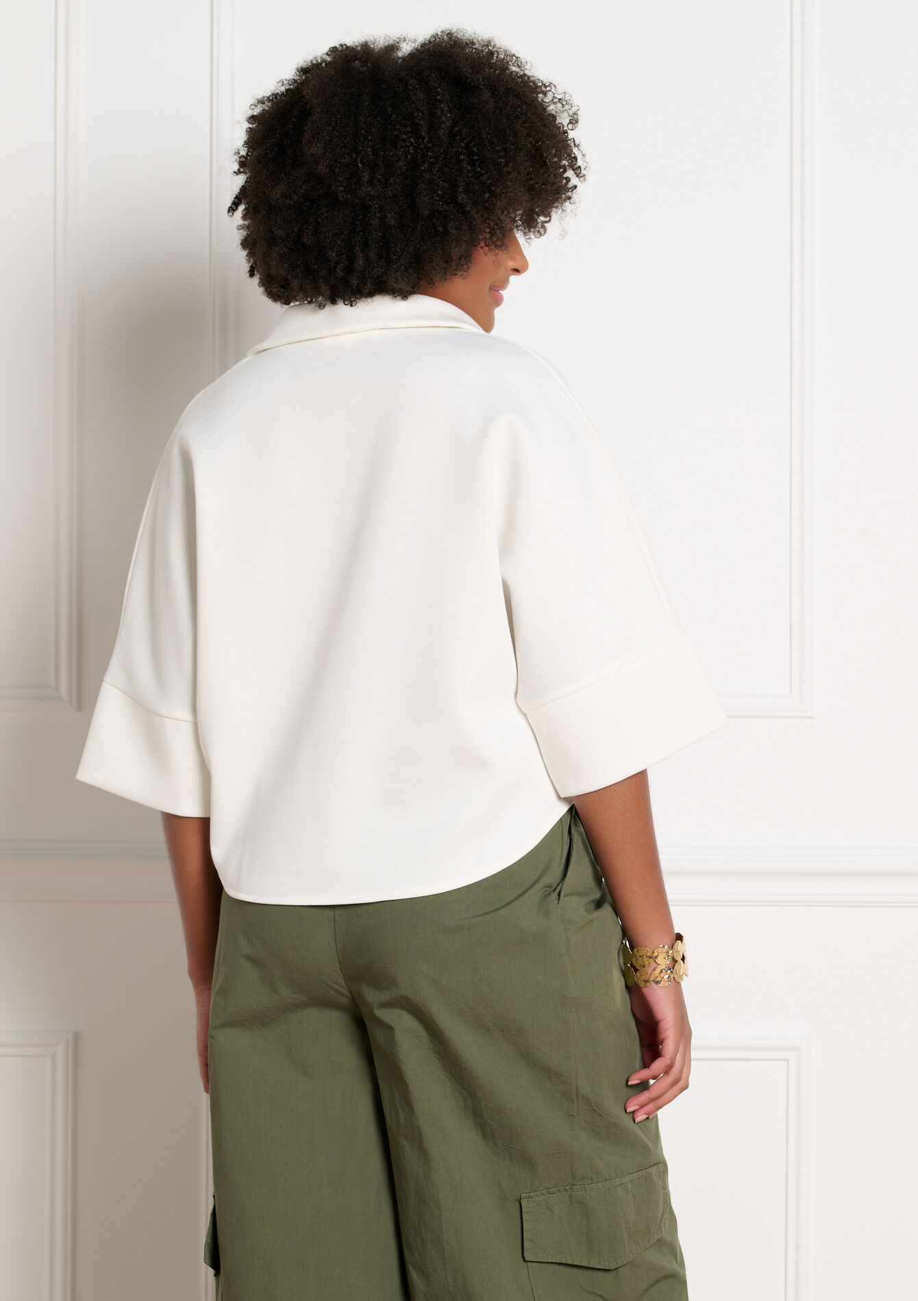 Losvallend overhemd - VANILLA WHITE - 02301996_1013