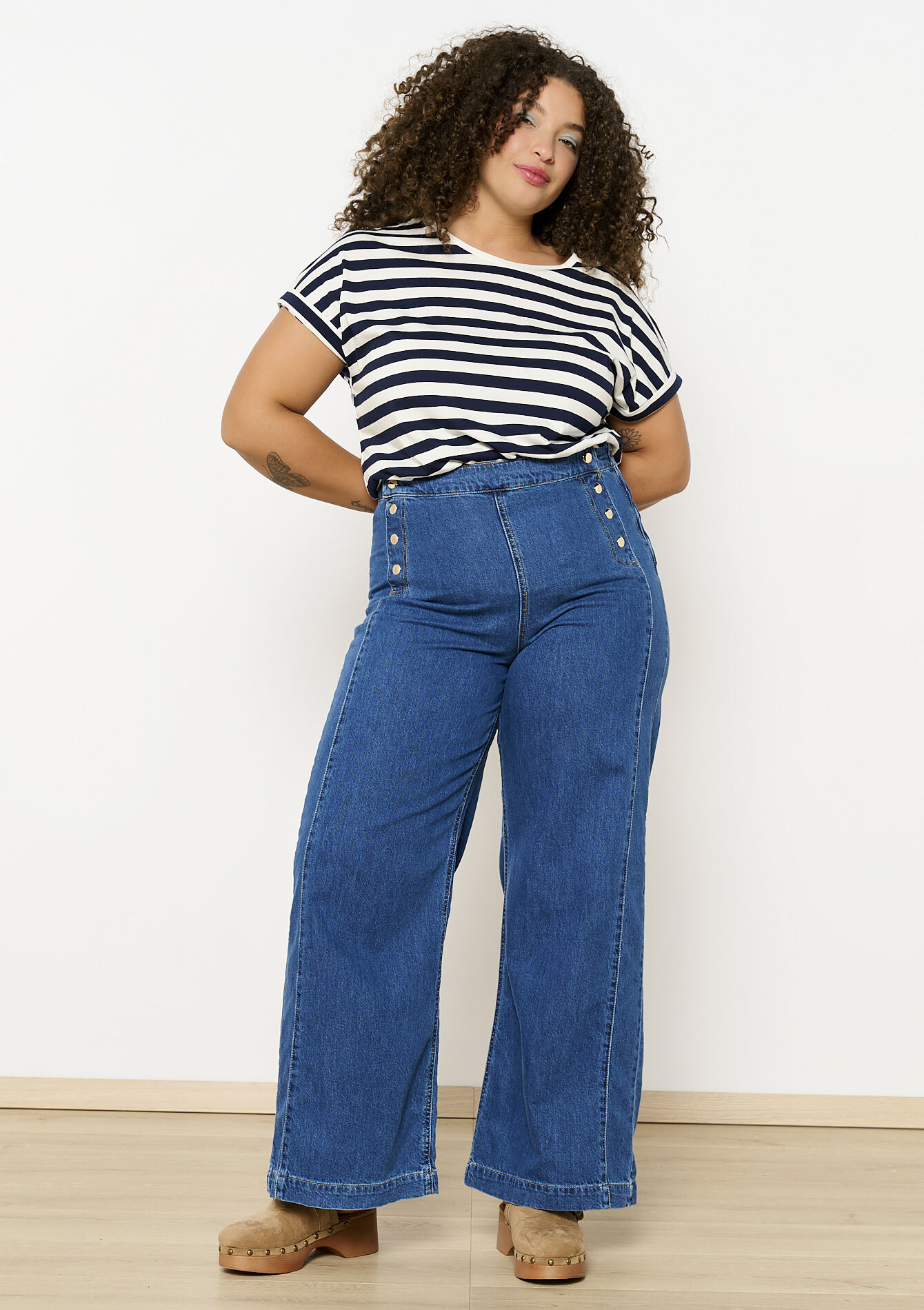 Fluid striped tee, Fluid striped tee - OFFWHITE - 02301698_1001