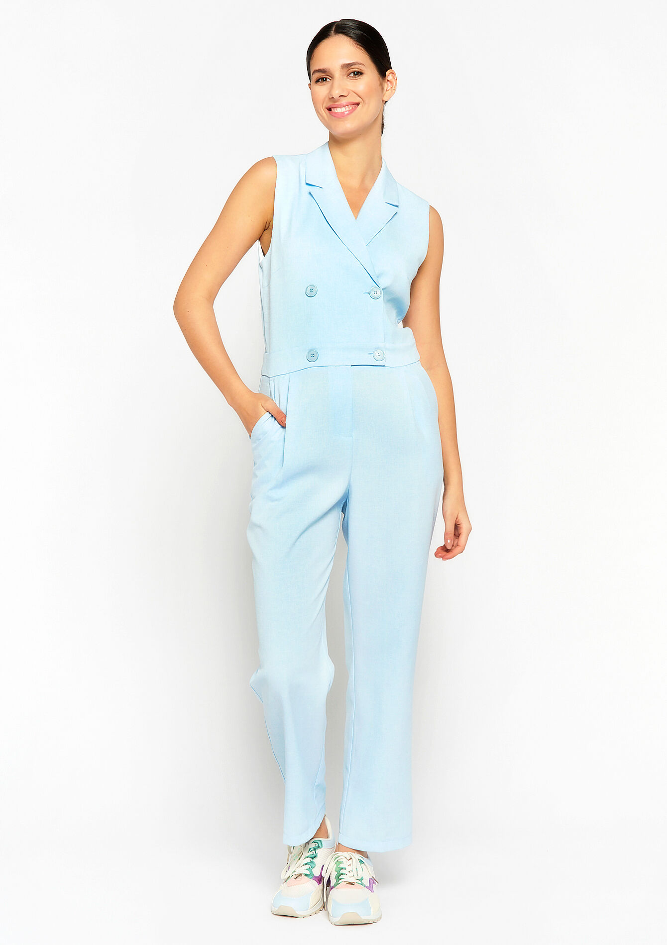 Combinaison sans manches, Combinaison sans manches - BLUE PASTEL - 06004386_3003