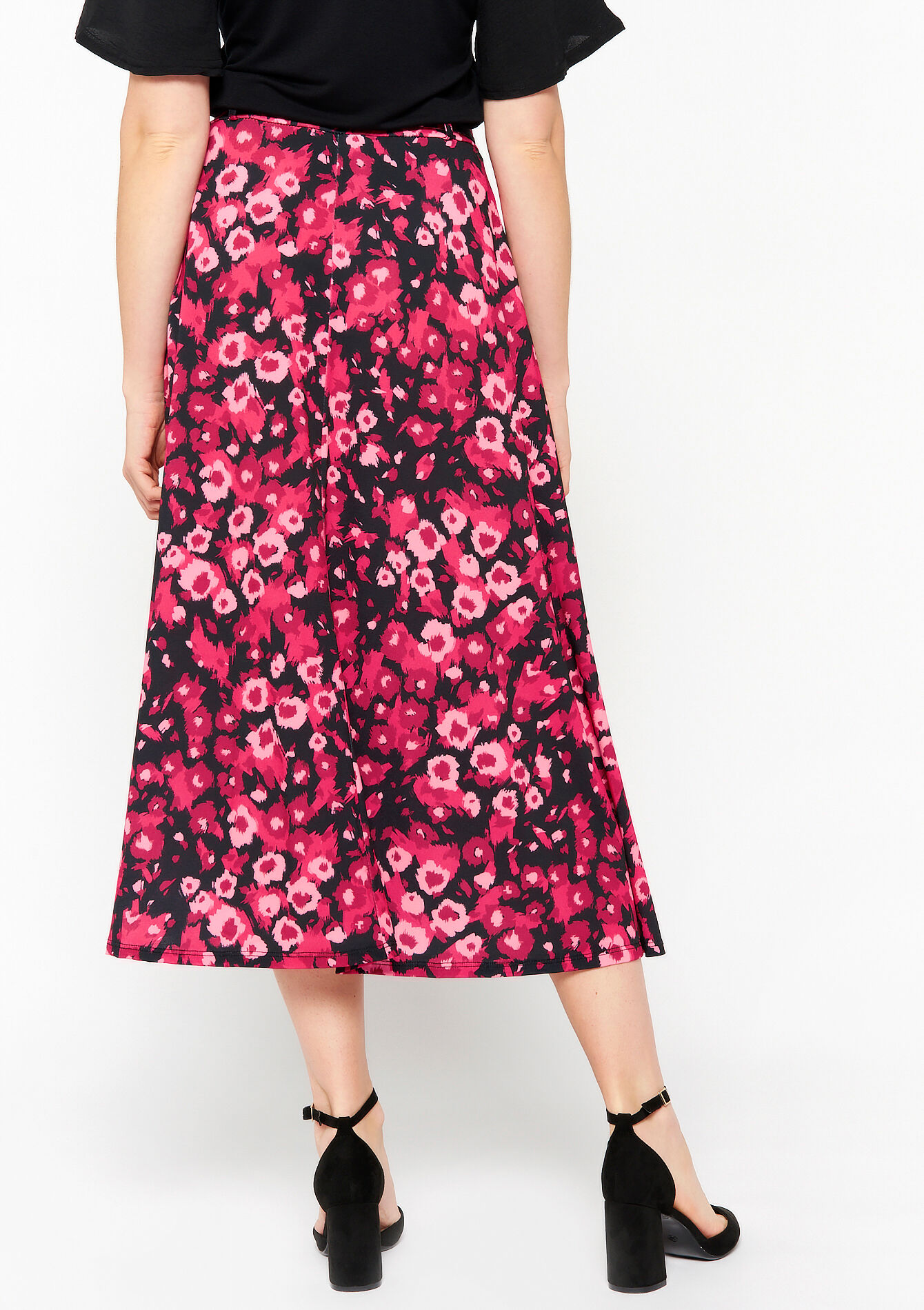 Maxirok met luipaardprint, Maxirok met luipaardprint - BLACK - 07101081_1119