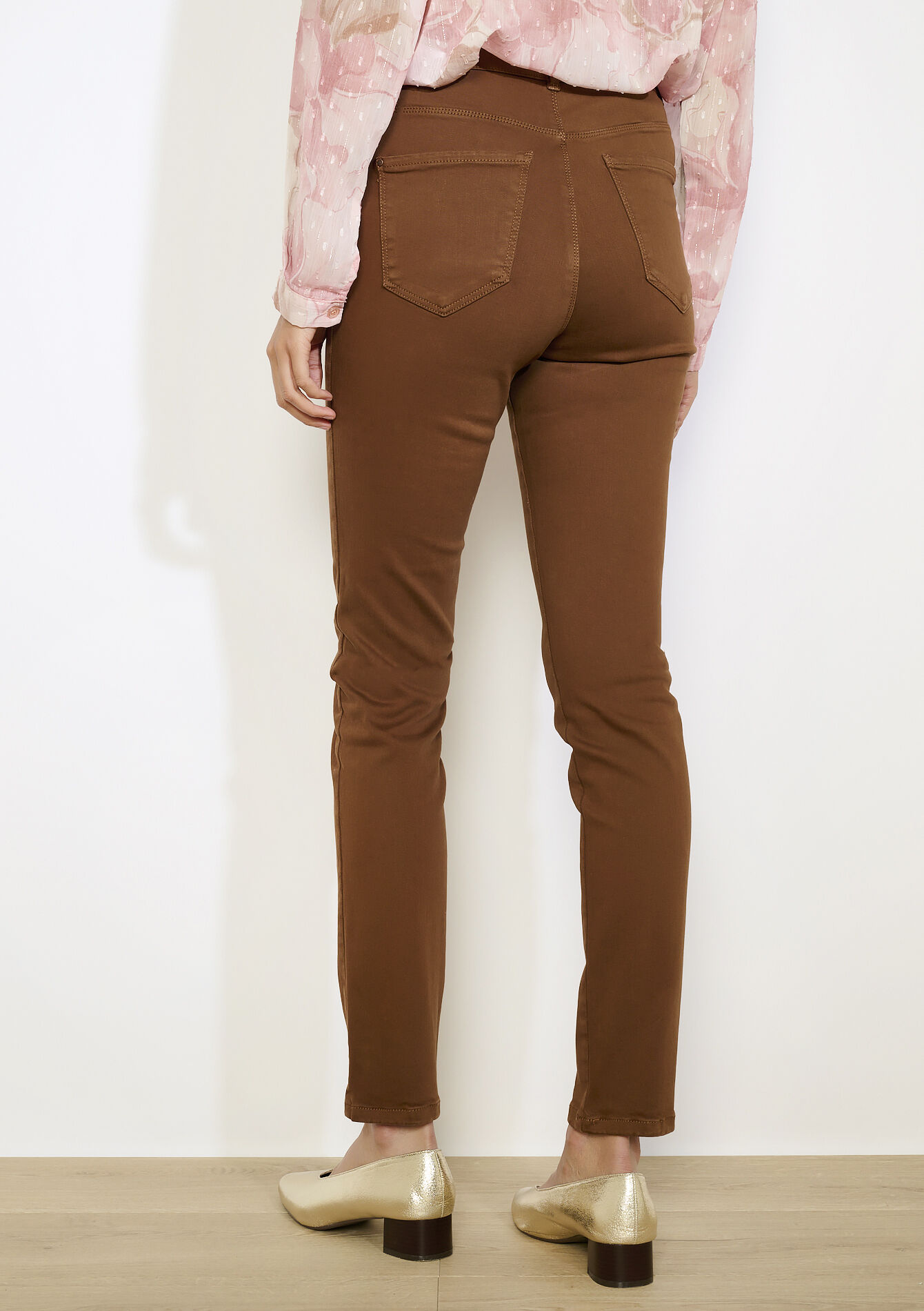 Slimfit broek met meerdere maten, Slimfit broek met meerdere maten - CAMEL CINNAMON - 06004629_3835