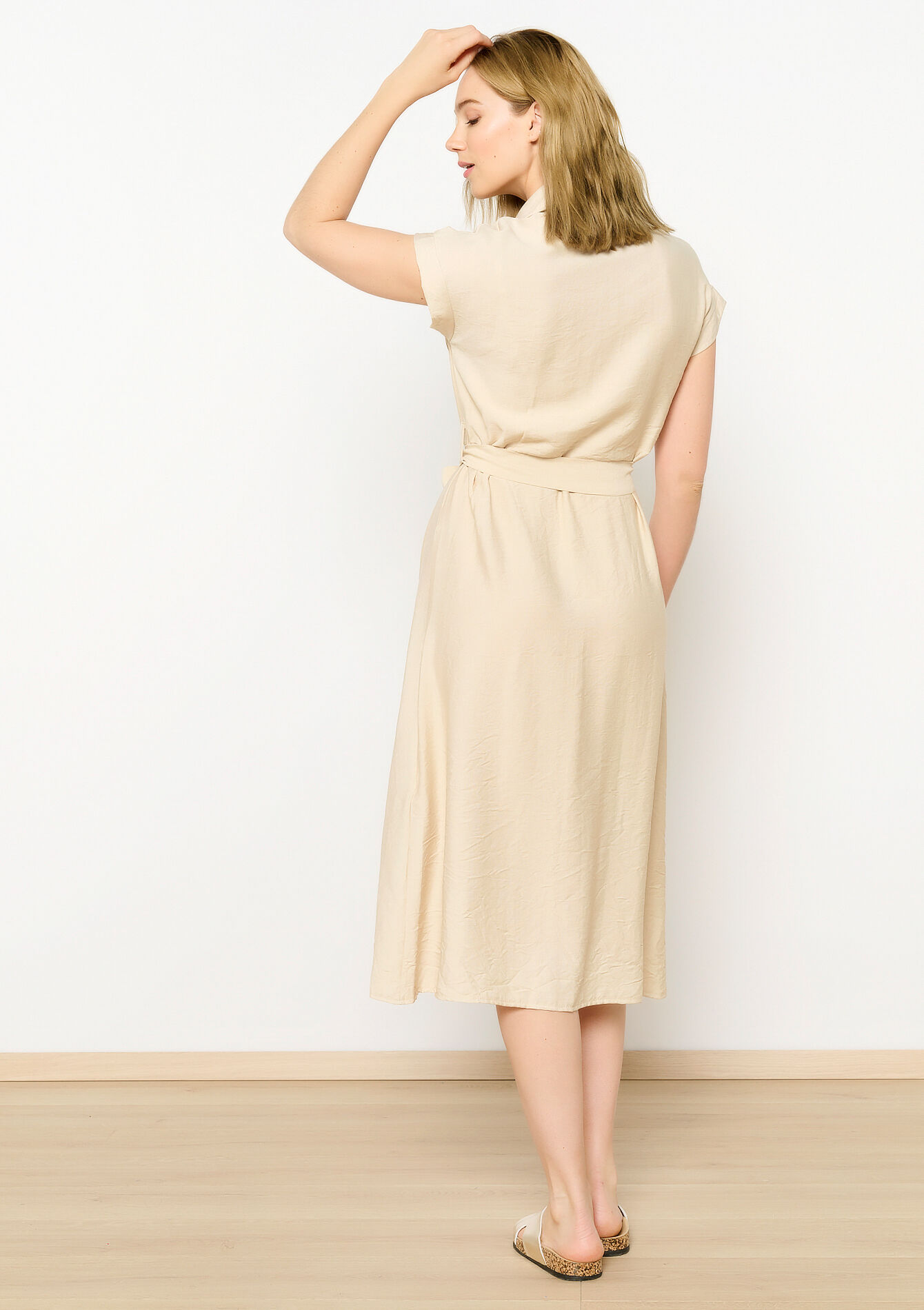 Hemdjurk in safaristijl, Hemdjurk in safaristijl - LT BEIGE - 08103677_2527