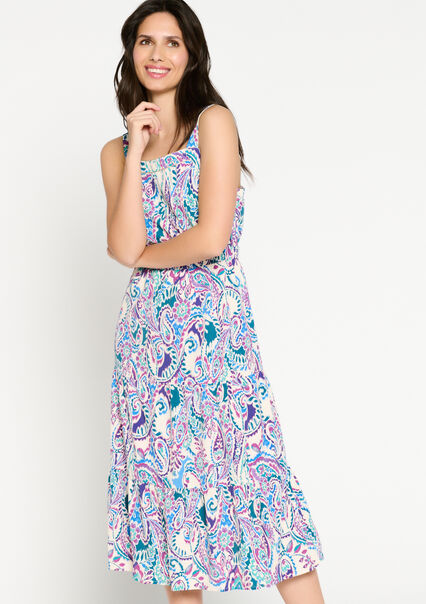 Maxi dress with paisley print - VIOLINE - 08602042_2576