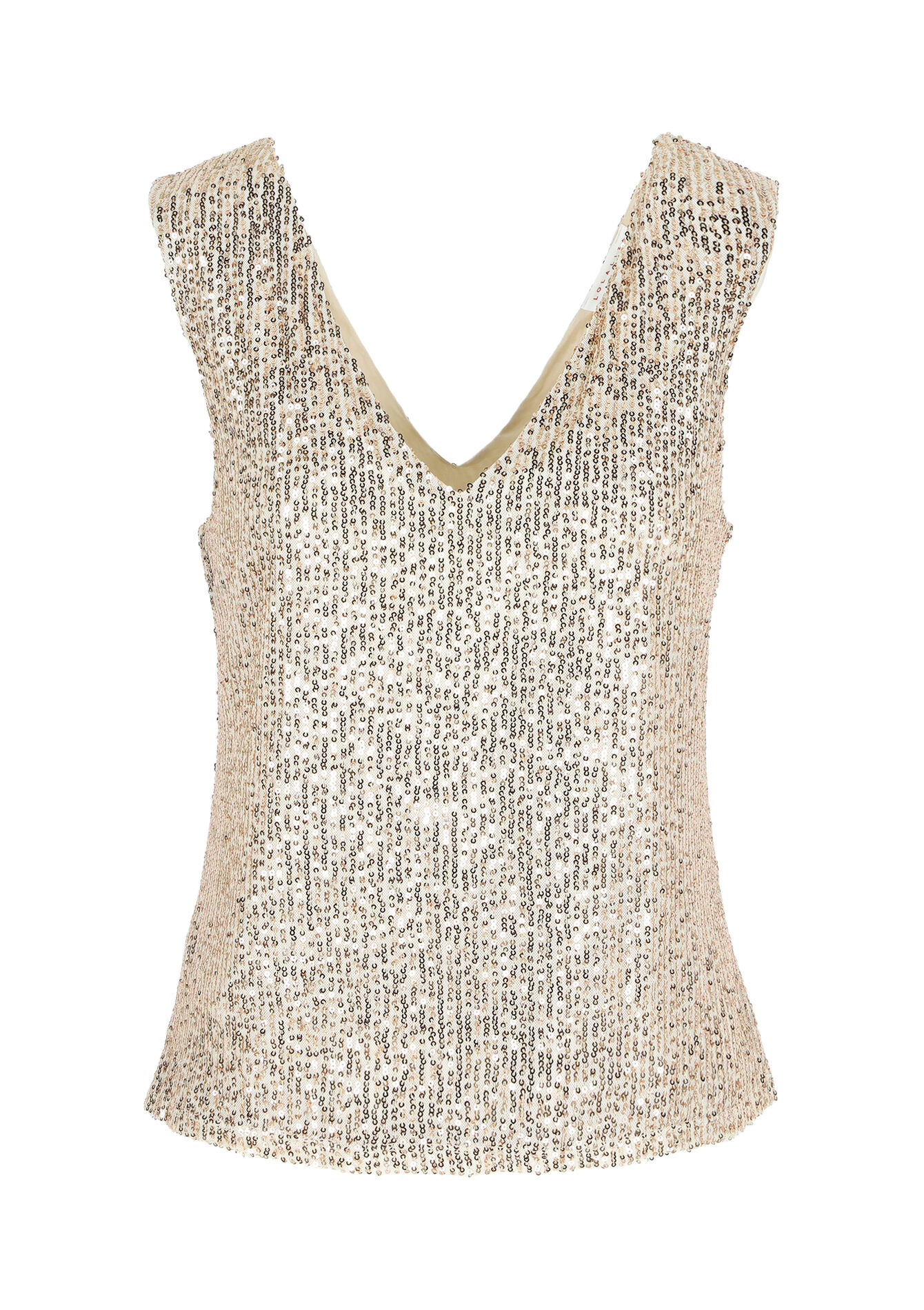 Top met pailletten, Top met pailletten - CHAMPAGNE SAND - 02200423_4007