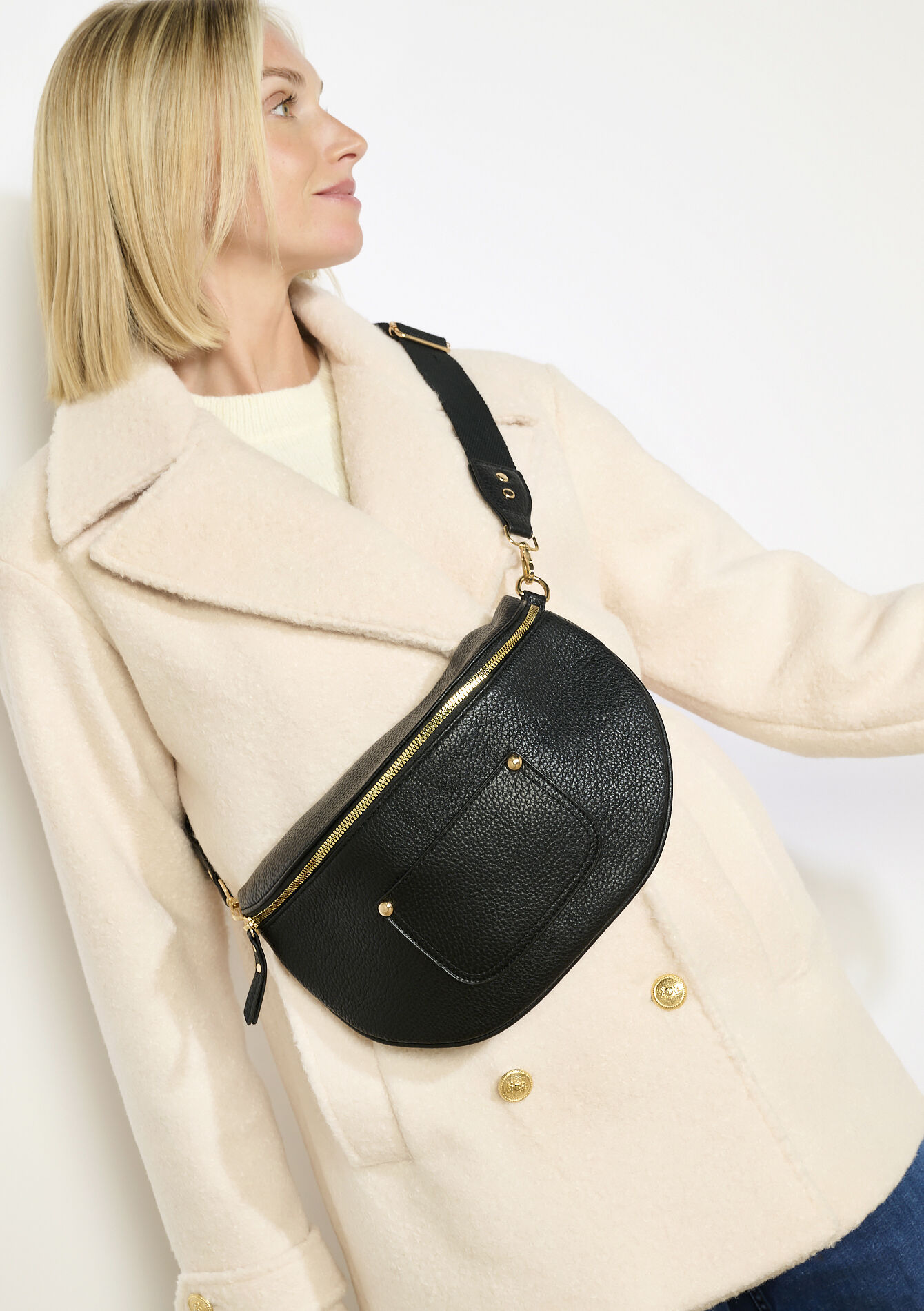 Heuptas van imitatieleer, Heuptas van imitatieleer - BLACK - 14001922_1119