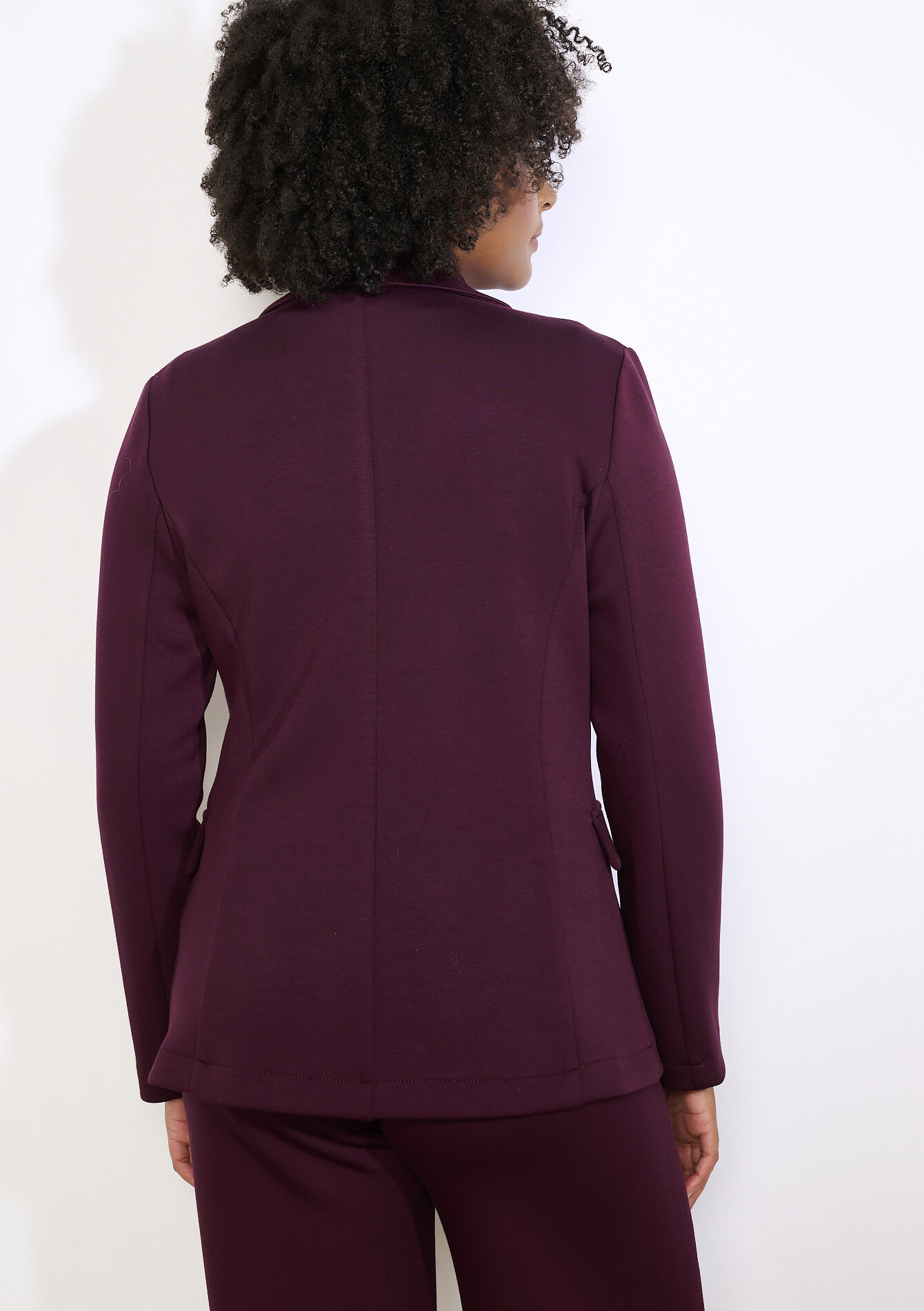 Rechte blazer met structuur, Rechte blazer met structuur - BORDEAUX WINE - 09101147_5514