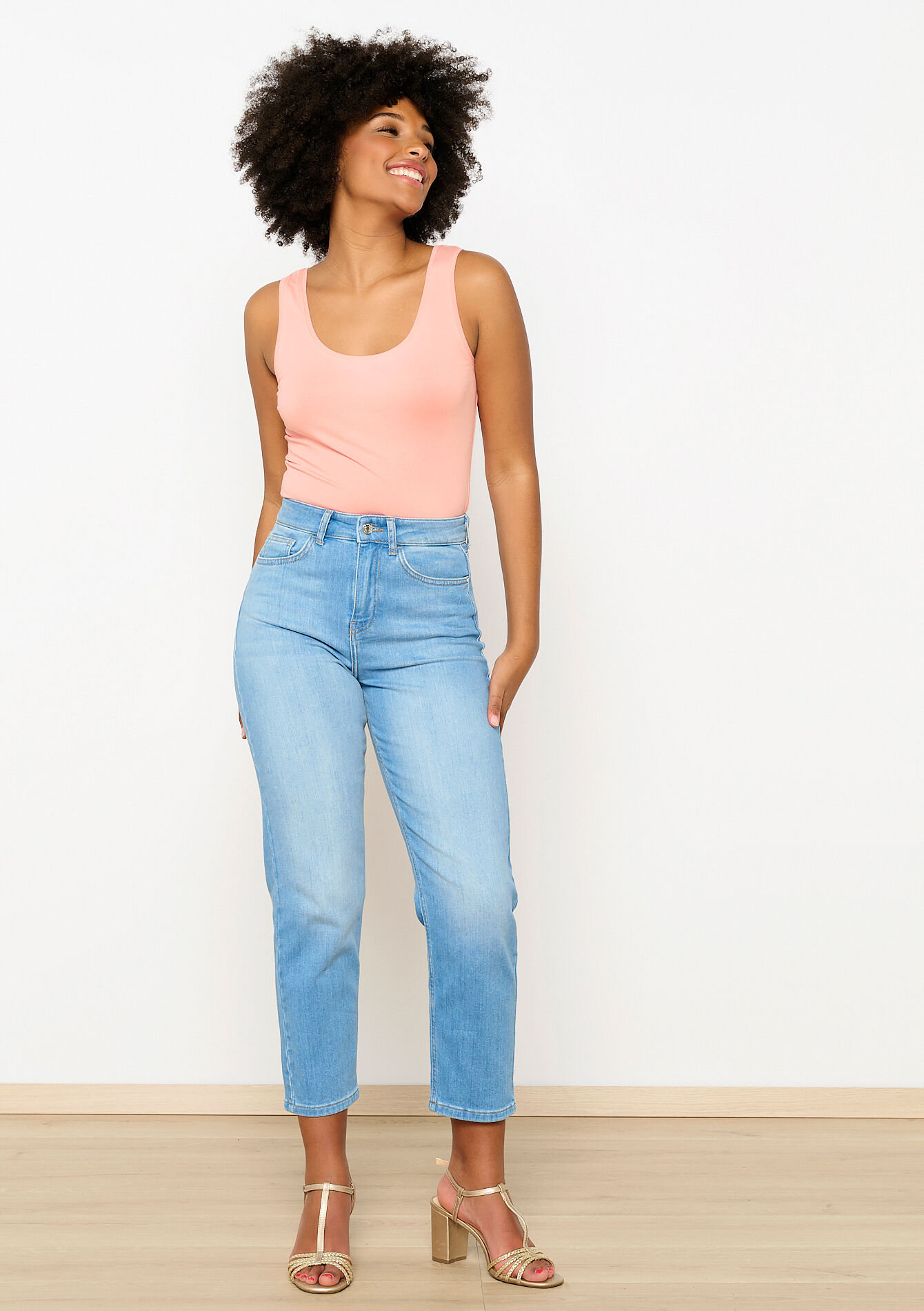 Basic top - CORAL BRIGHT - 02200379_2007