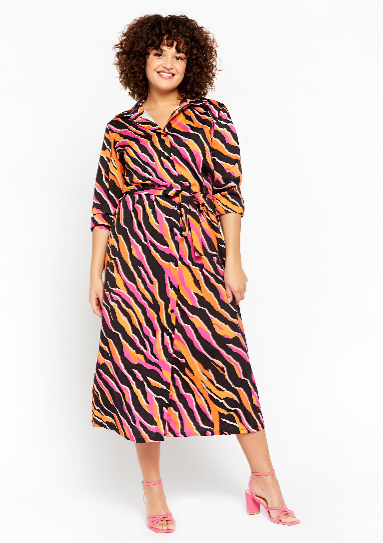 Hemdjurk met zebraprint - BLACK - 08601866