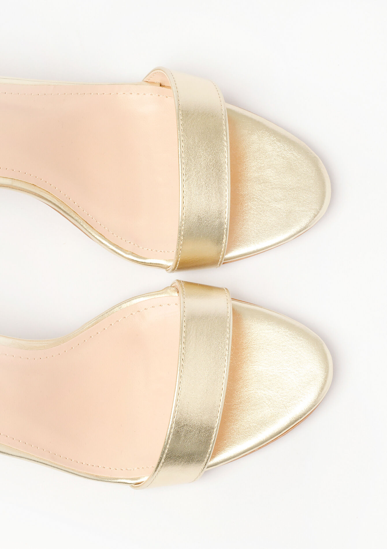 Sandals with metallic effect - GOLD - 13000778_1058