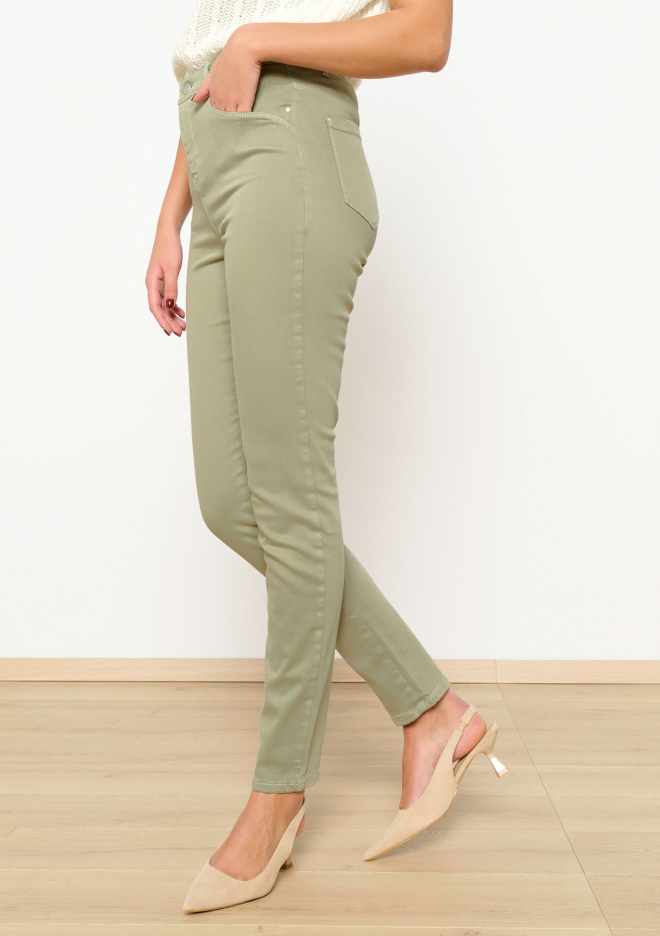 Pantalon coupe slim - OFFWHITE - 06004470