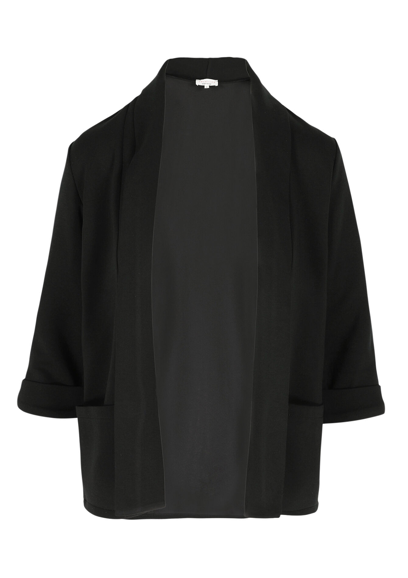 Soepele gestructureerde blazer, Soepele gestructureerde blazer - BLACK - 09101090_1119