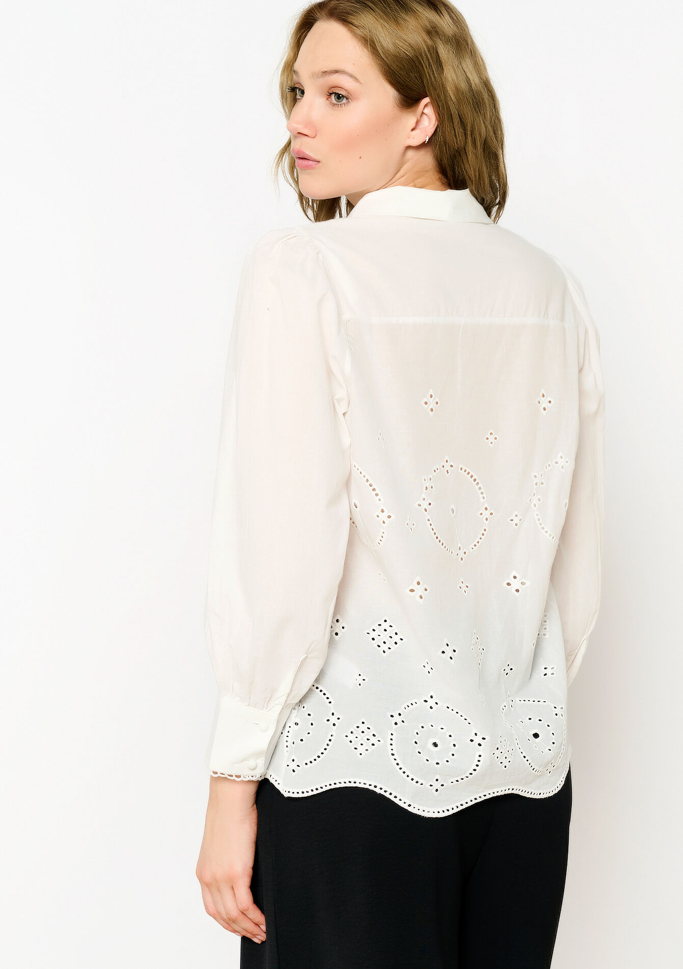 Chemise brodée - OPTICAL WHITE - 05702505_1019