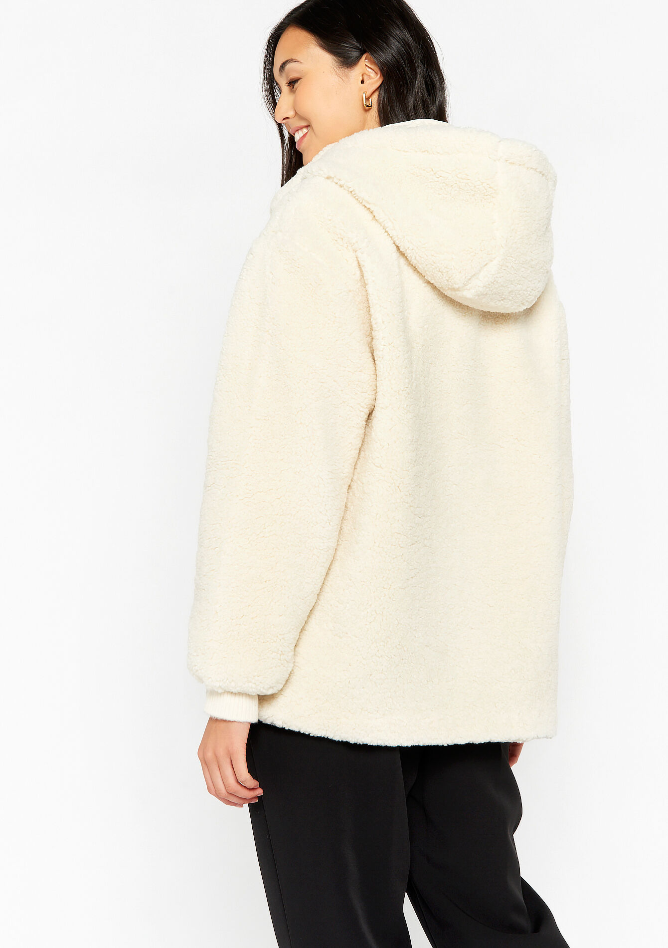 Teddy jas met capuchon, Teddy jas met capuchon - OFFWHITE - 23000611_1001