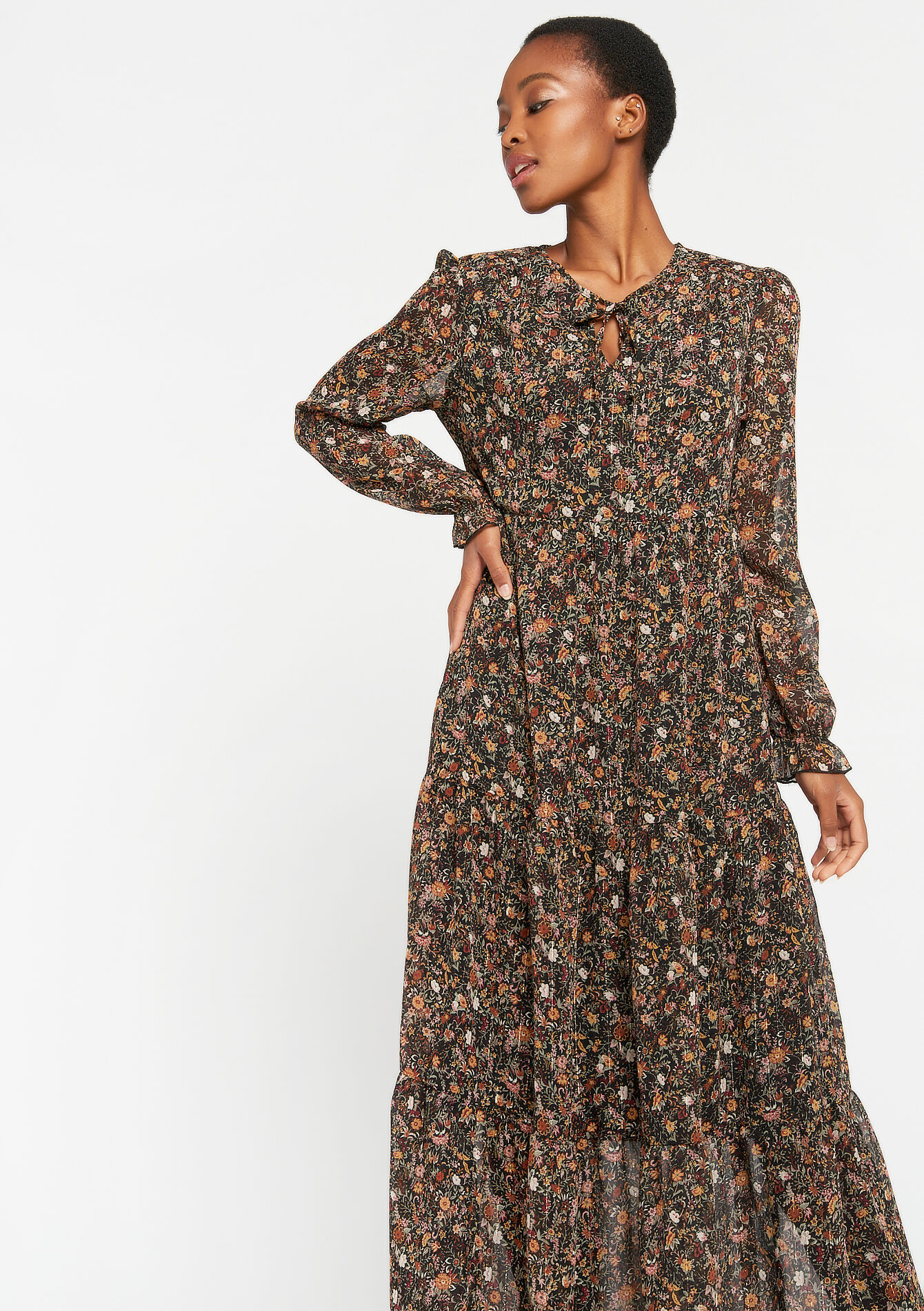 maxi robe manche longue