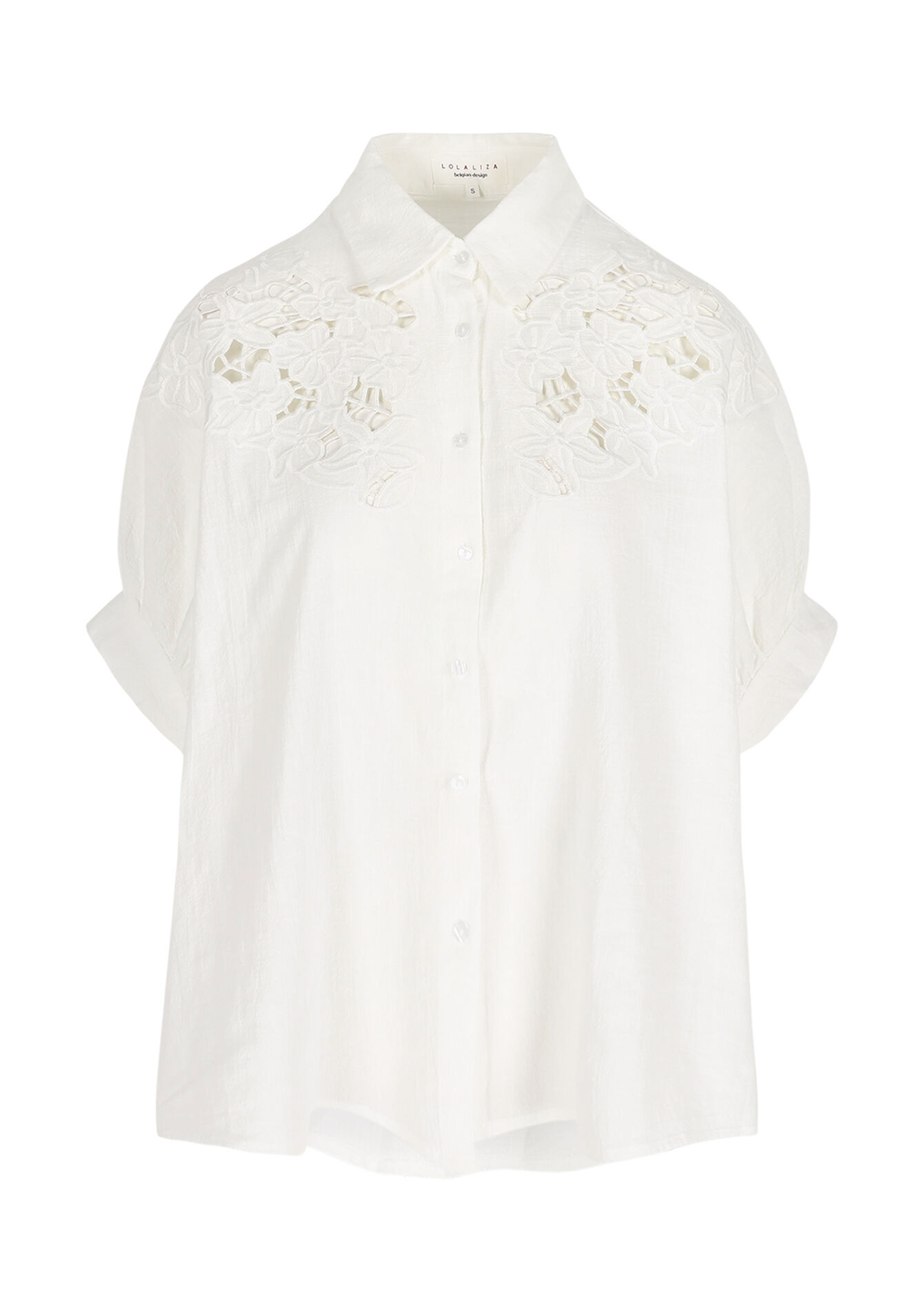 Chemise ajourée oversize - OPTICAL WHITE - 05702817_1019