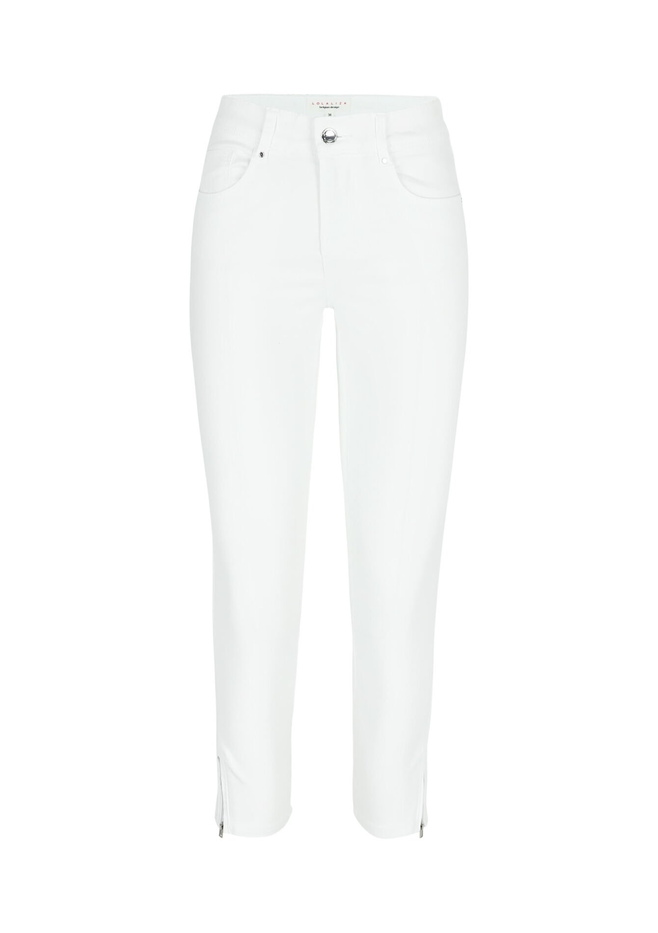 Slimfit trousers, Slimfit trousers - OPTICAL WHITE - 06004457_1019