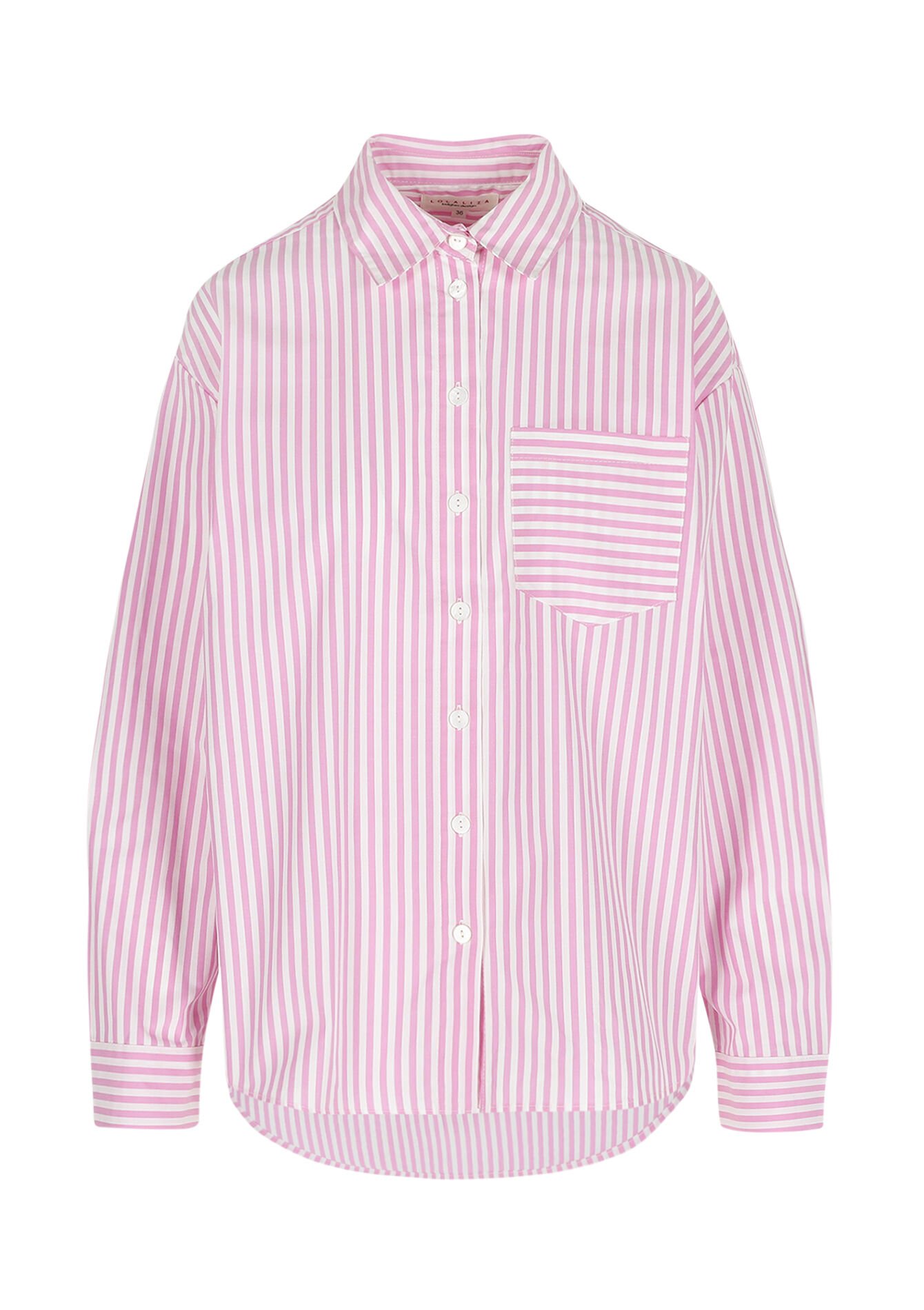 Oversized gestreept hemd - LIGHT PINK - 05702931_1303