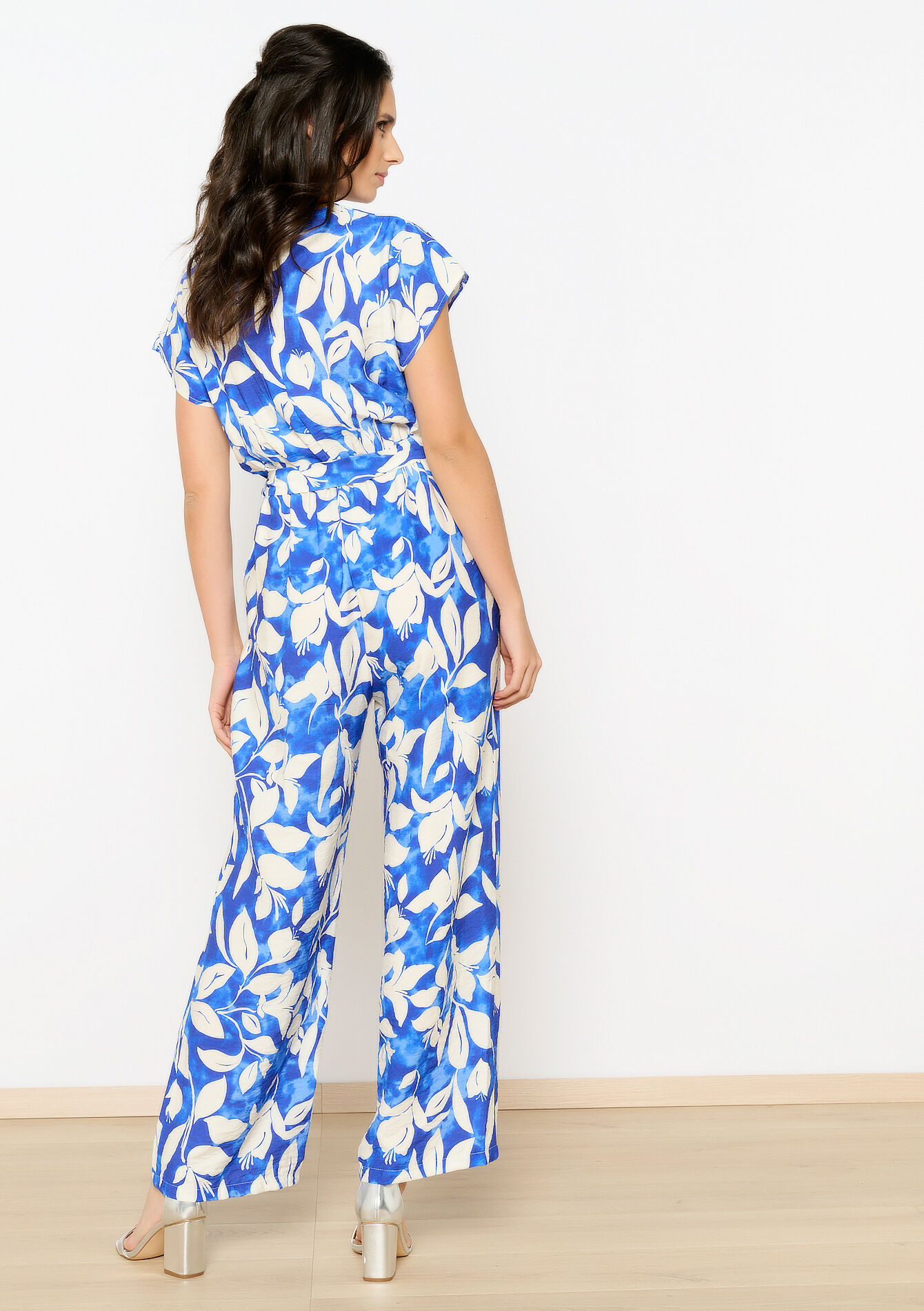 Jumpsuit met bloemenprint, Jumpsuit met bloemenprint - ELECTRIC BLUE - 06004516_1619