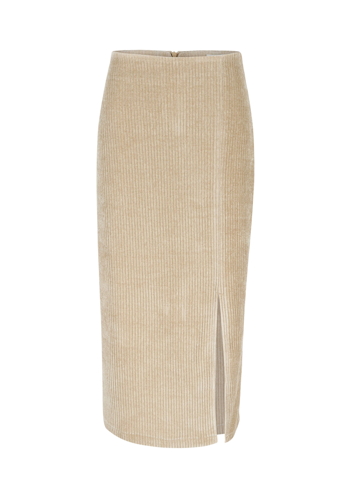 Jupe en velours côtelé, Jupe en velours côtelé - LT BEIGE - 07101289_2527