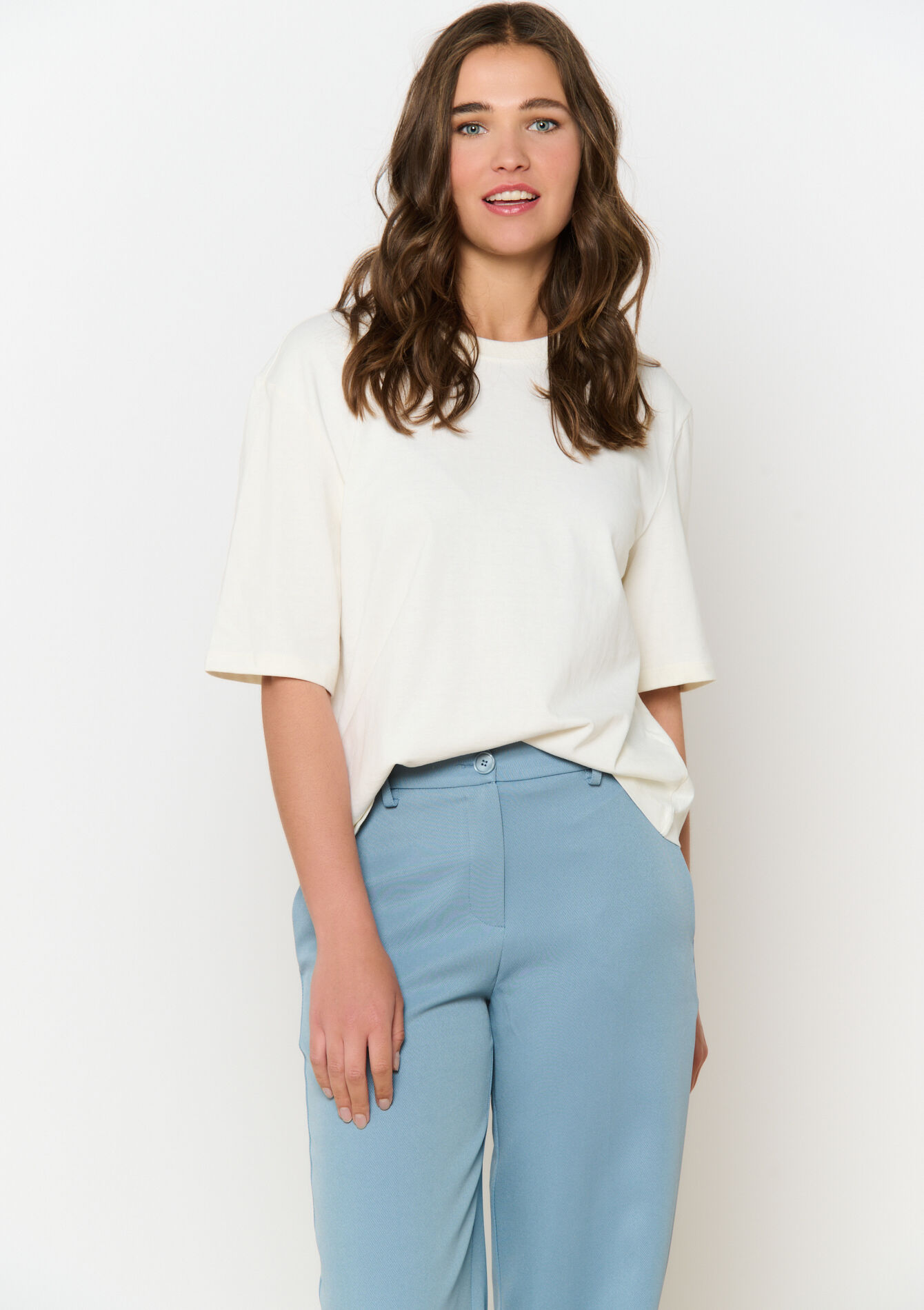 Jersey t-shirt - VANILLA WHITE - 02301709_1013