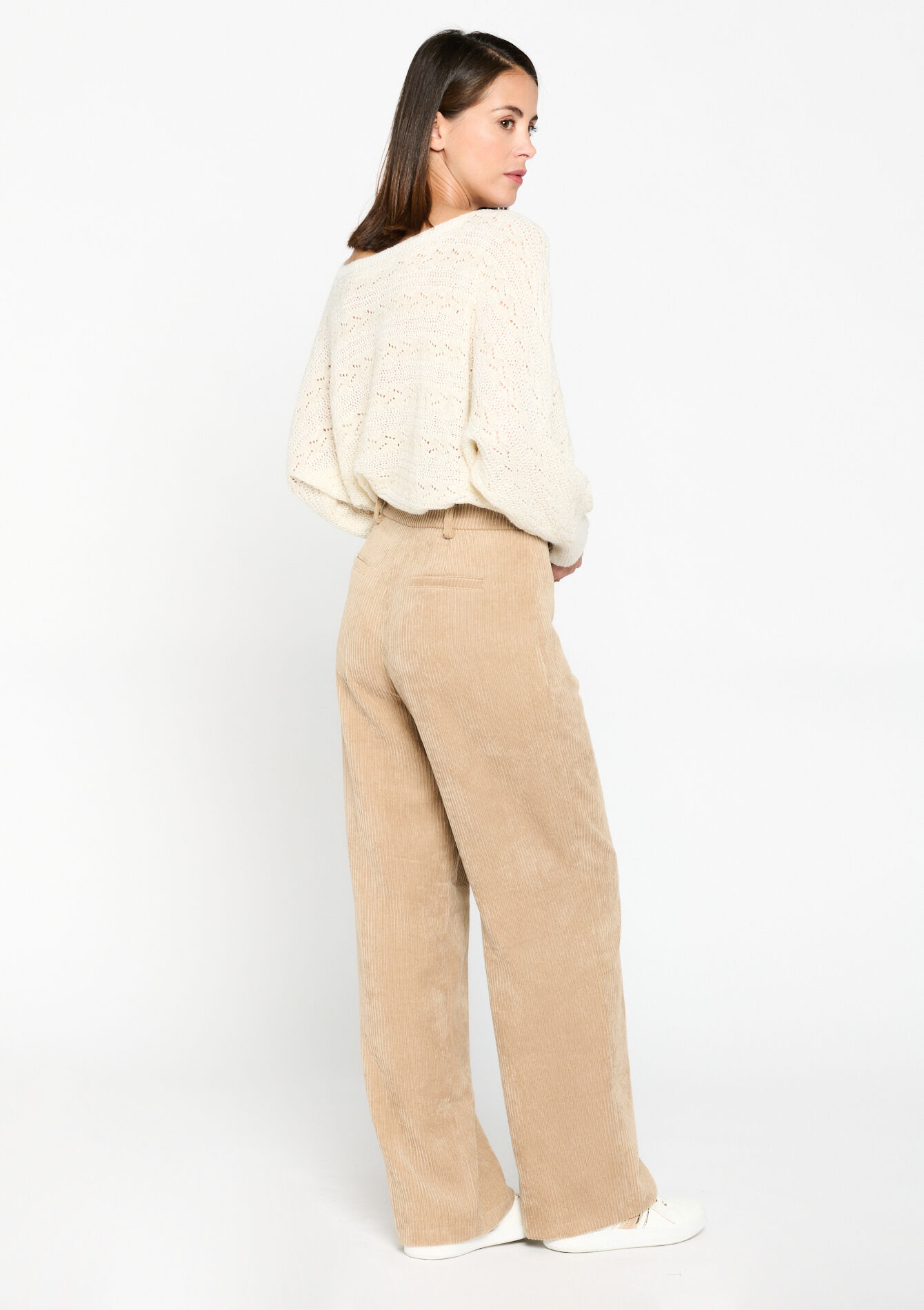 Pantalon en velours côtelé , Pantalon en velours côtelé - LT BEIGE - 06100557_2527