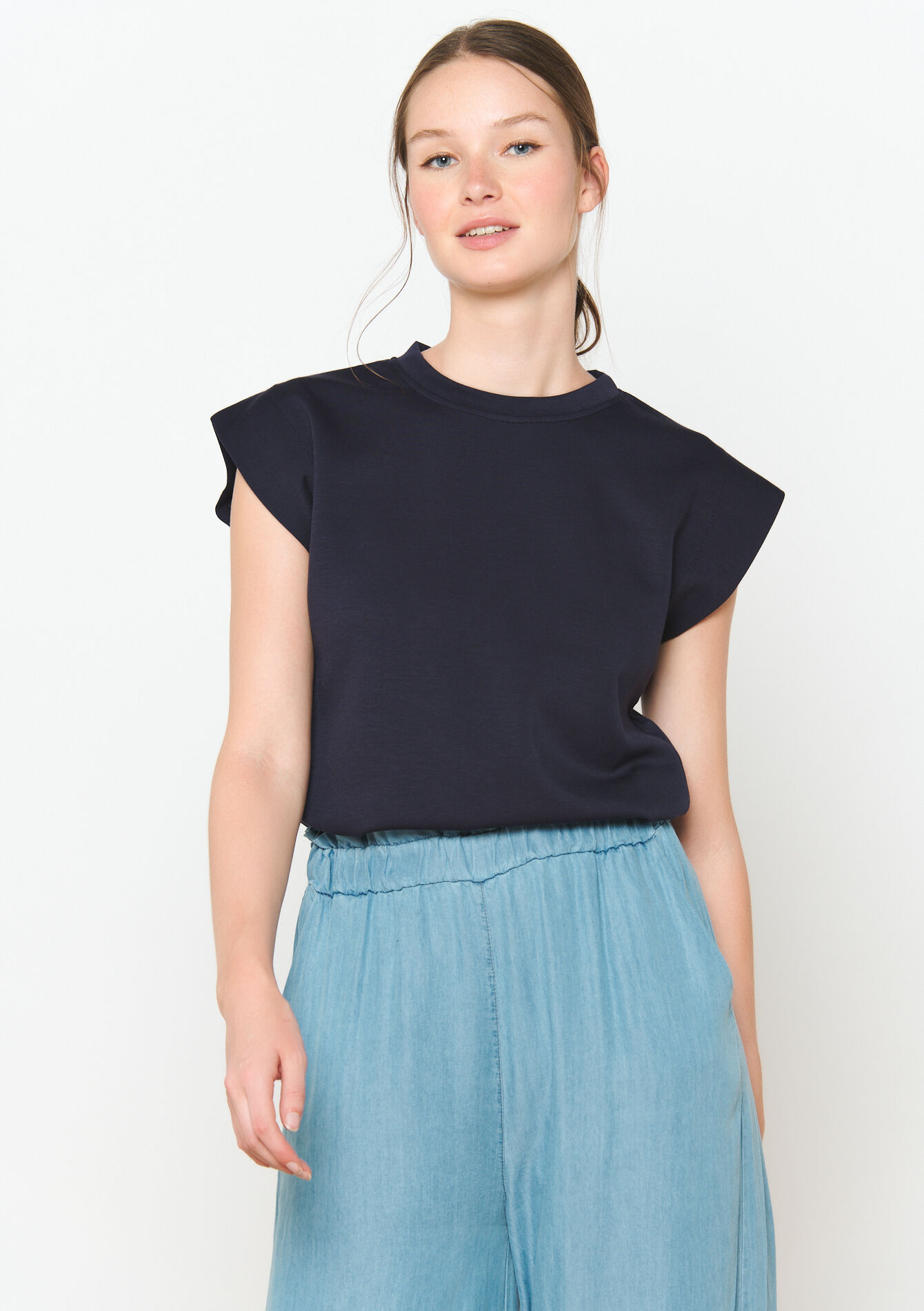 Sweat à manches courtes, Sweat à manches courtes - NAVY BASIC - 03001712_2723