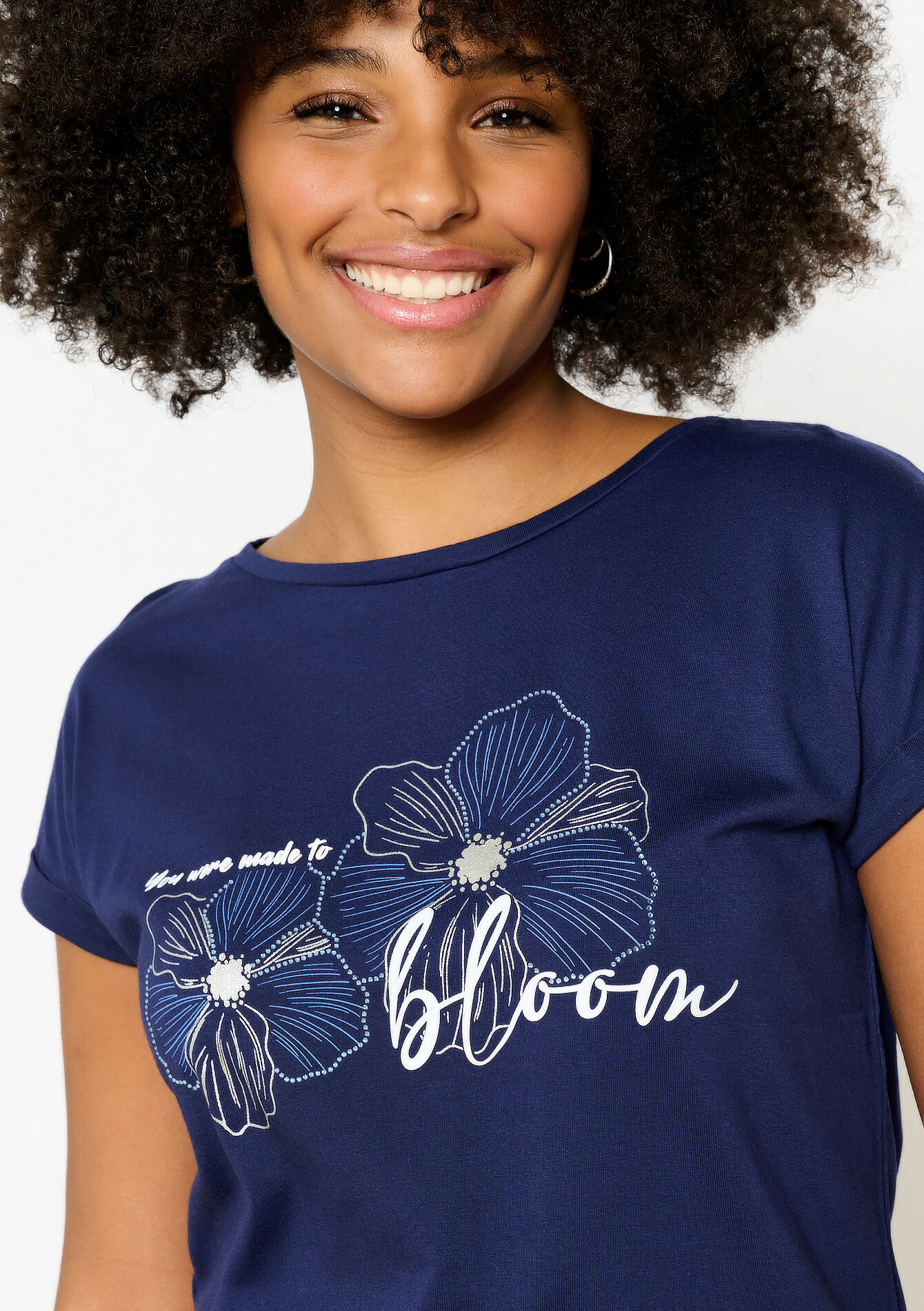 T-shirt with artwork, T-shirt with artwork - NAVY BASIC - 02301643_2723