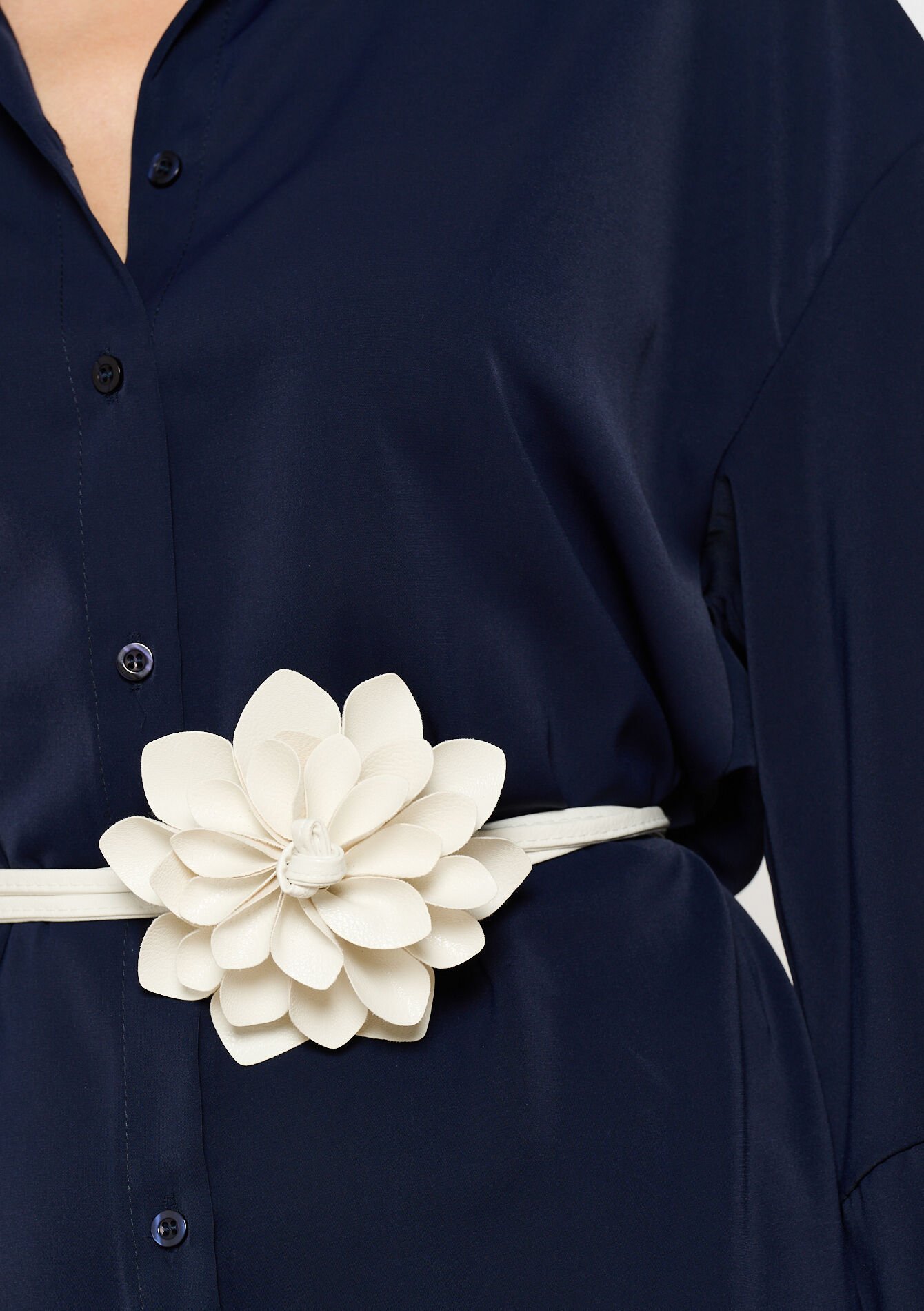 Ceinture à cordon à grosses fleurs, Ceinture à cordon à grosses fleurs - OFFWHITE - 14001851_1001