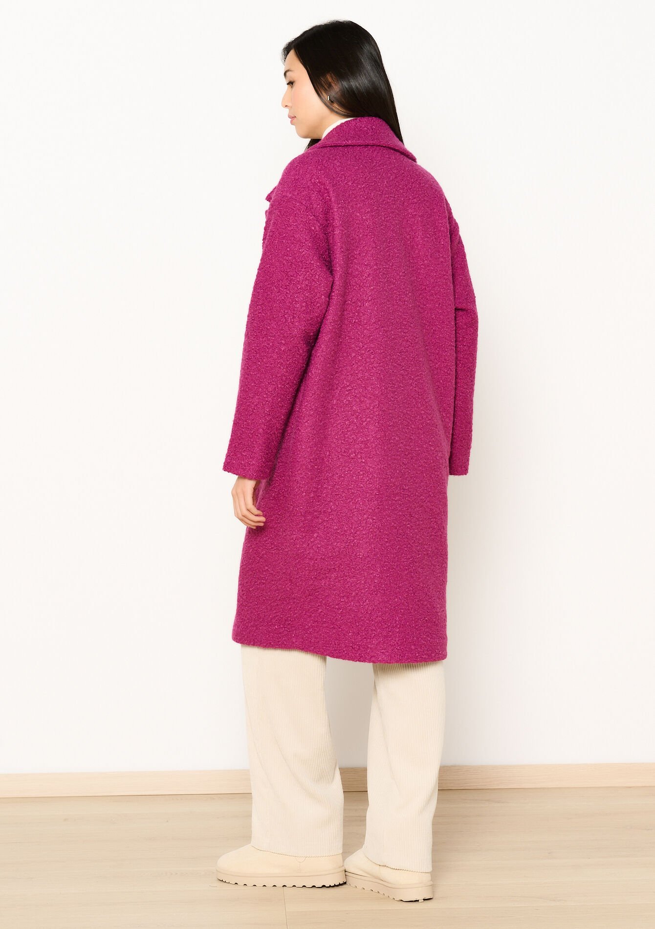Oversized zachte jas - PURPLE BLUSH - 23000712_2577