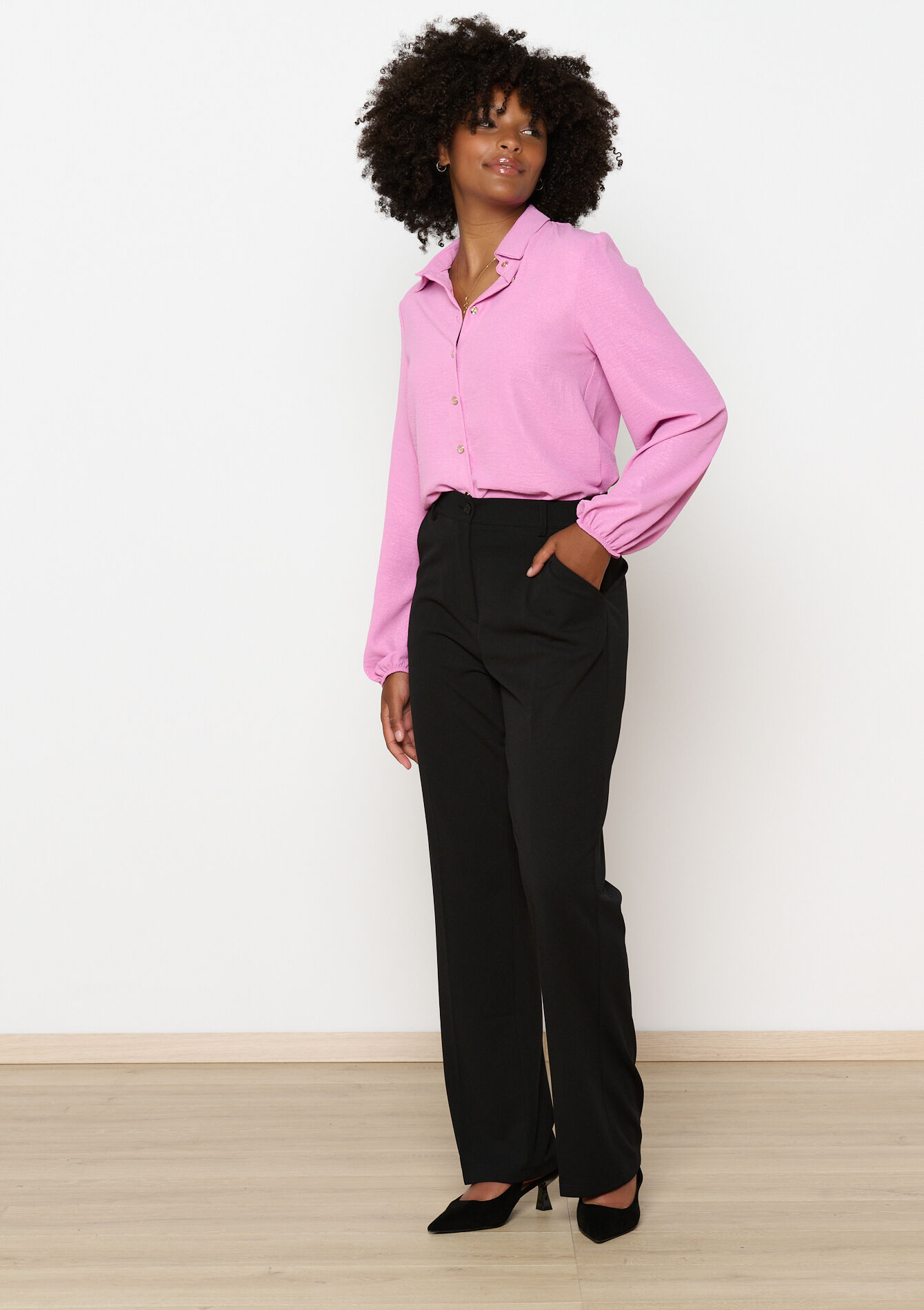 Rechte broek - BLACK - 06100643_1119