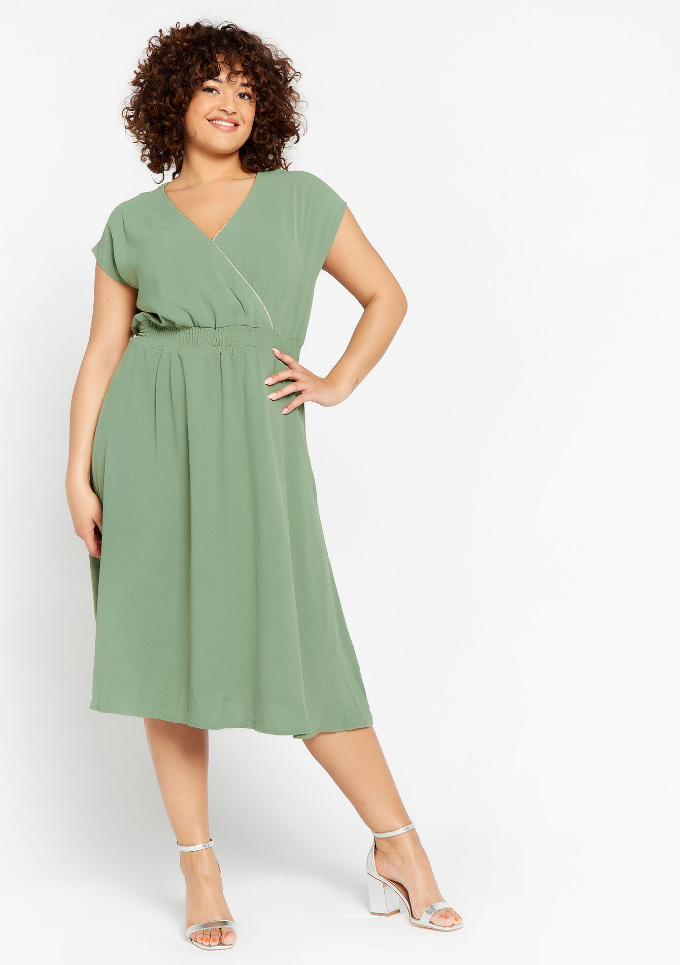 Robe cache-coeur - KHAKI DARKY - 08602001_4208
