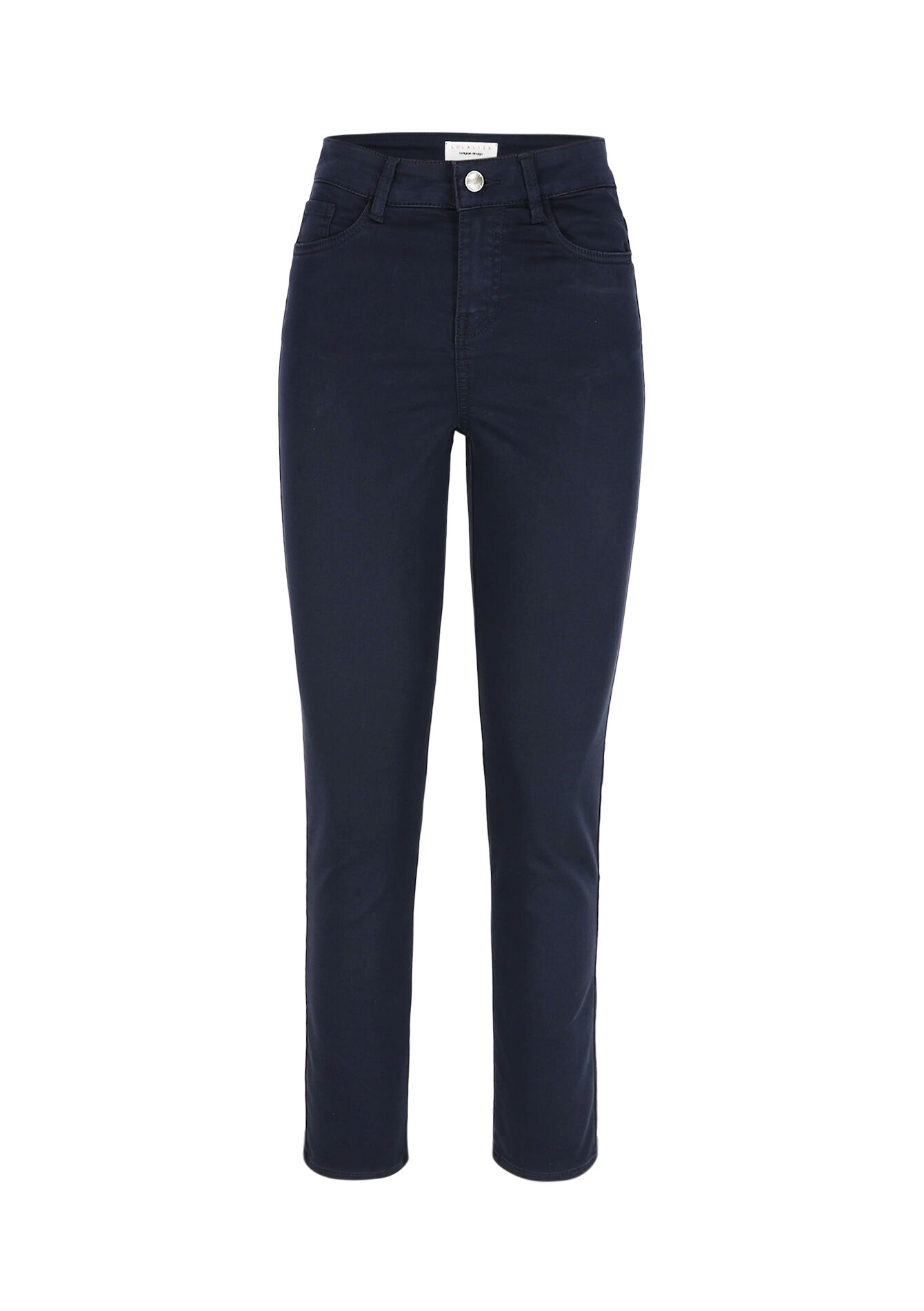 Pantalon slim taille haute, Pantalon slim taille haute - NAVY BASIC - 06004578_2723