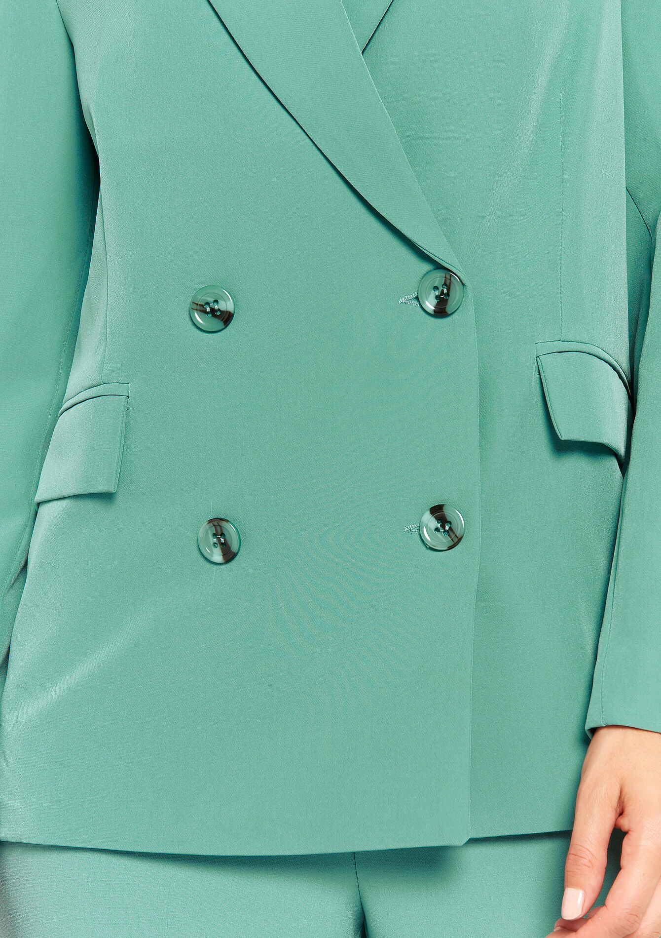 Suiting blazer, Suiting blazer - ALMOND GREEN - 09100829_1724