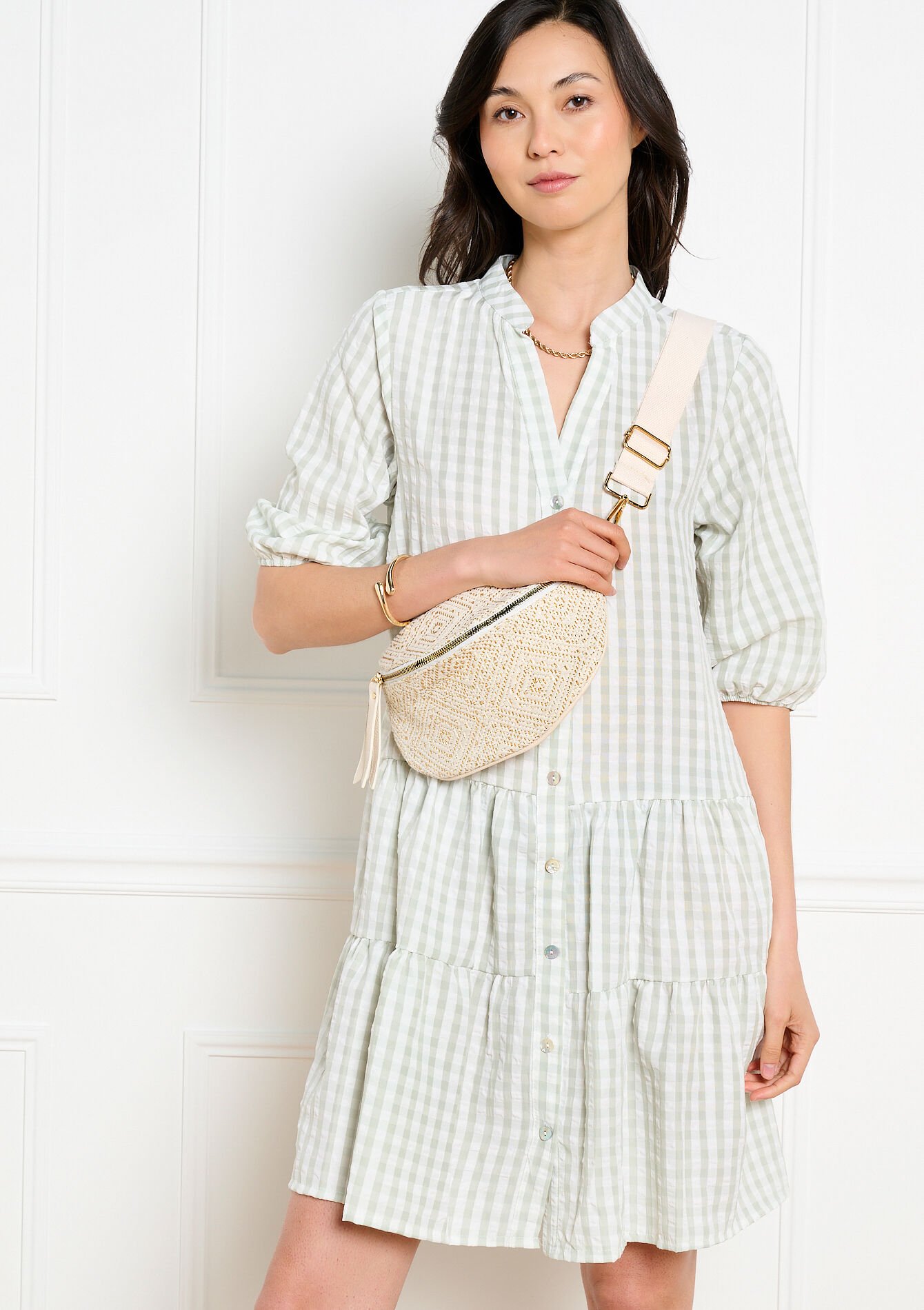 Sac banane texturé élégant, , hi-res