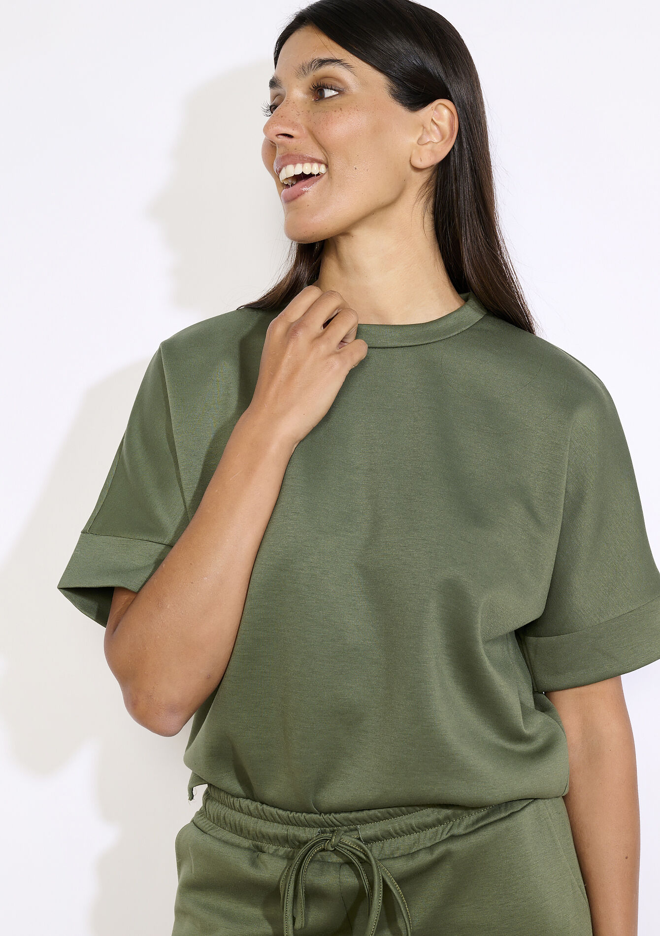 T-shirt ample en jersey, T-shirt ample en jersey, , back