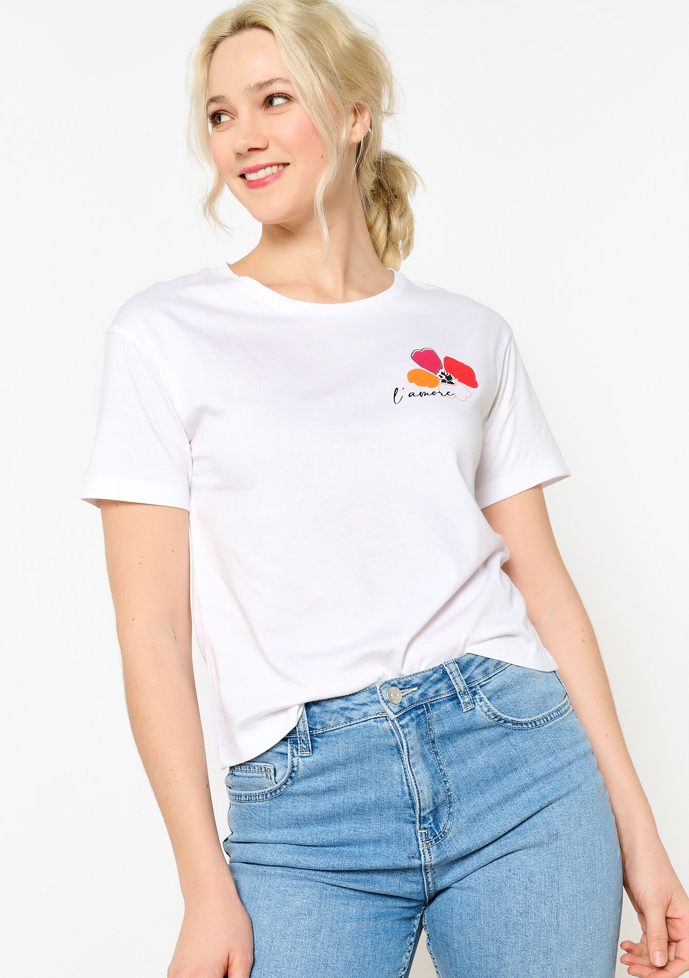 T-shirt avec illustration, T-shirt avec illustration - OPTICAL WHITE - 02301527_1019