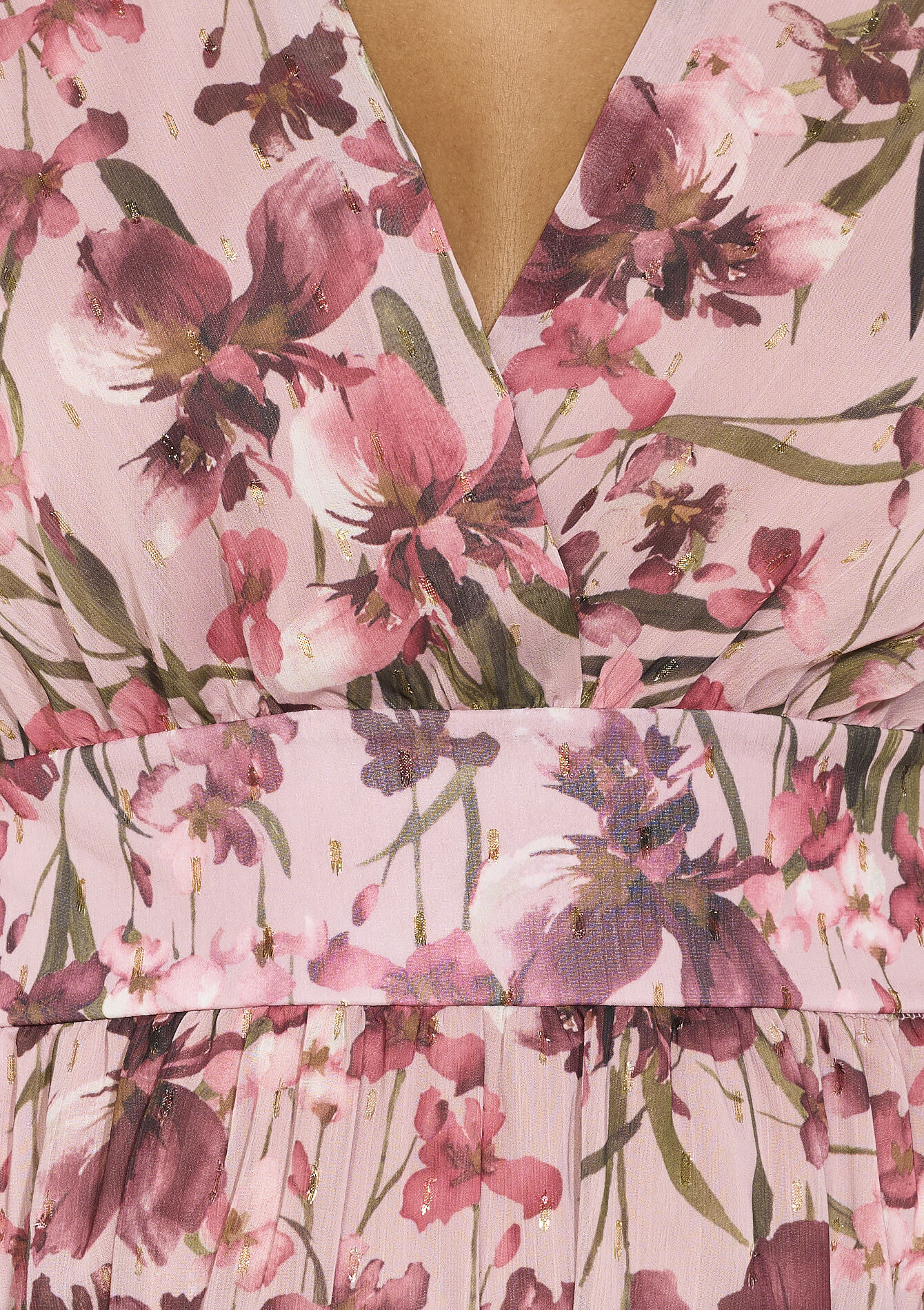 Lange bloemenjurk met zwier, Lange bloemenjurk met zwier - COSMETIC PINK - 08104286_5733