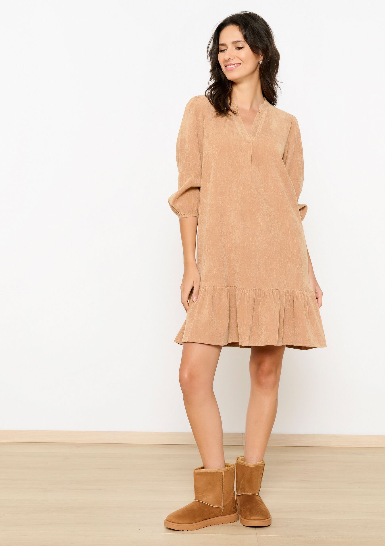 Corduroy jurk, Corduroy jurk - CAMEL BROWN - 08103917_3818