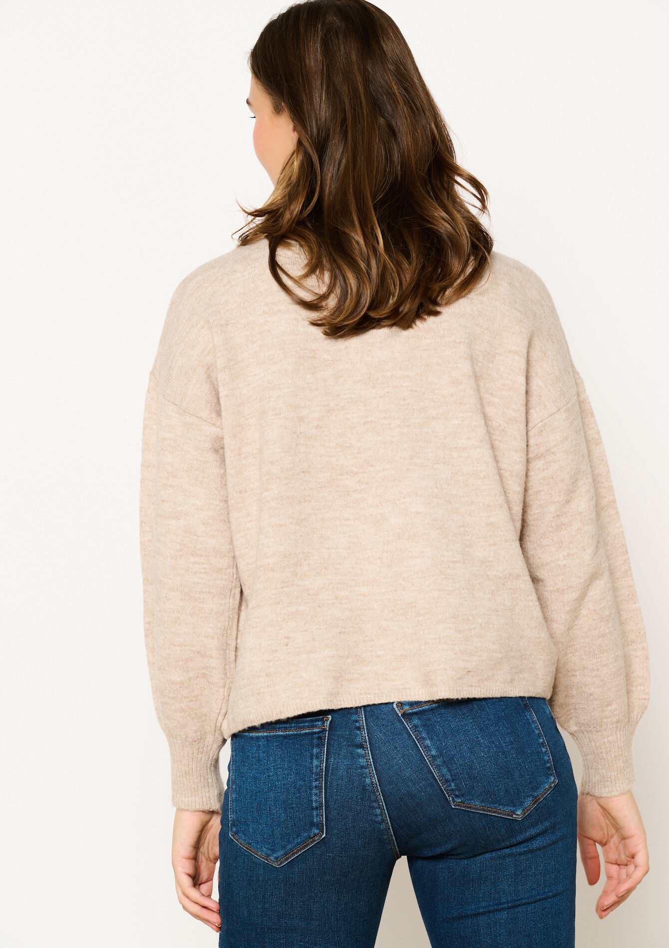 Sweater with turtleneck, Sweater with turtleneck - BEIGE CHINE - 04101156_4025