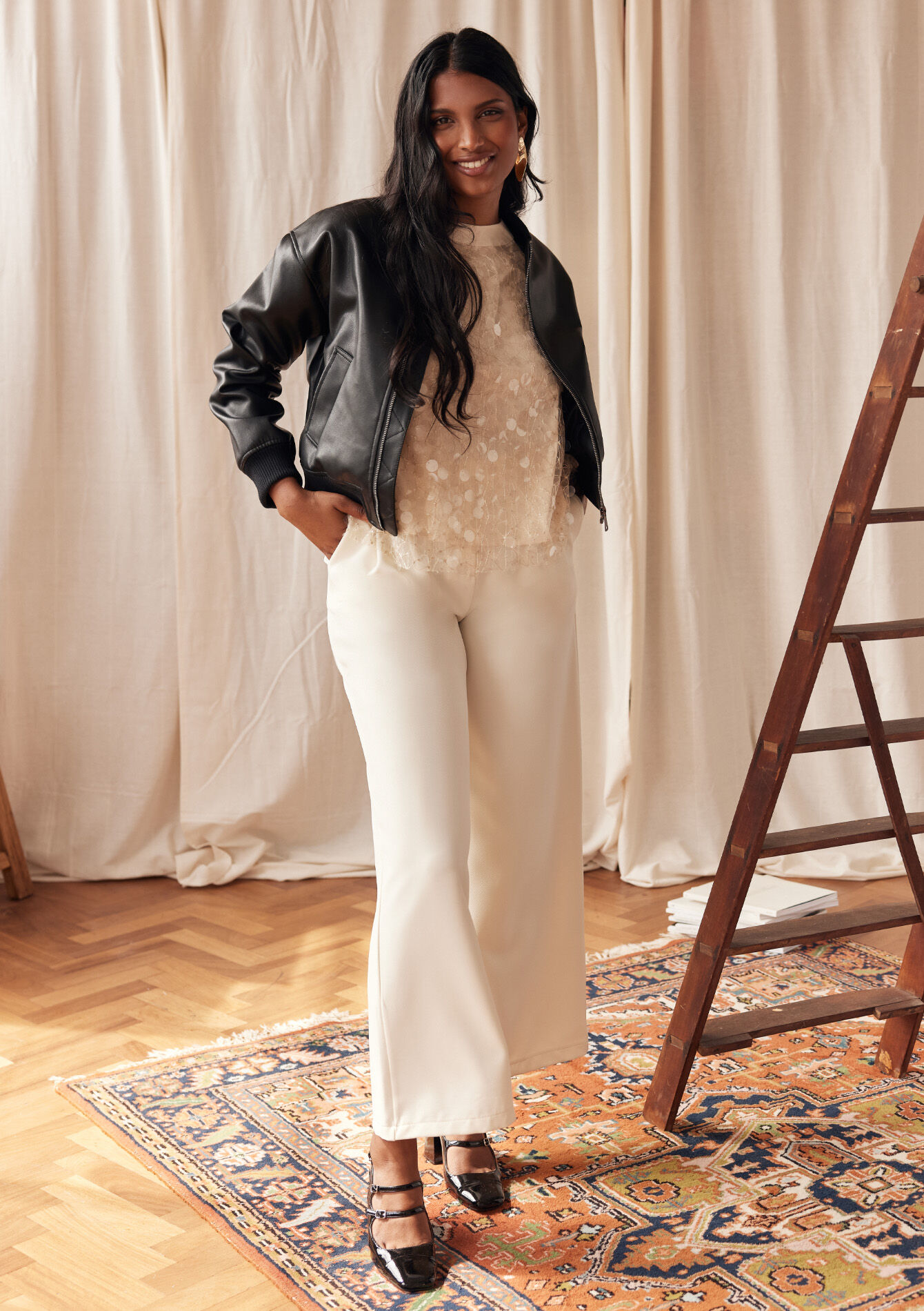 Palazzo trousers, Palazzo trousers, , back